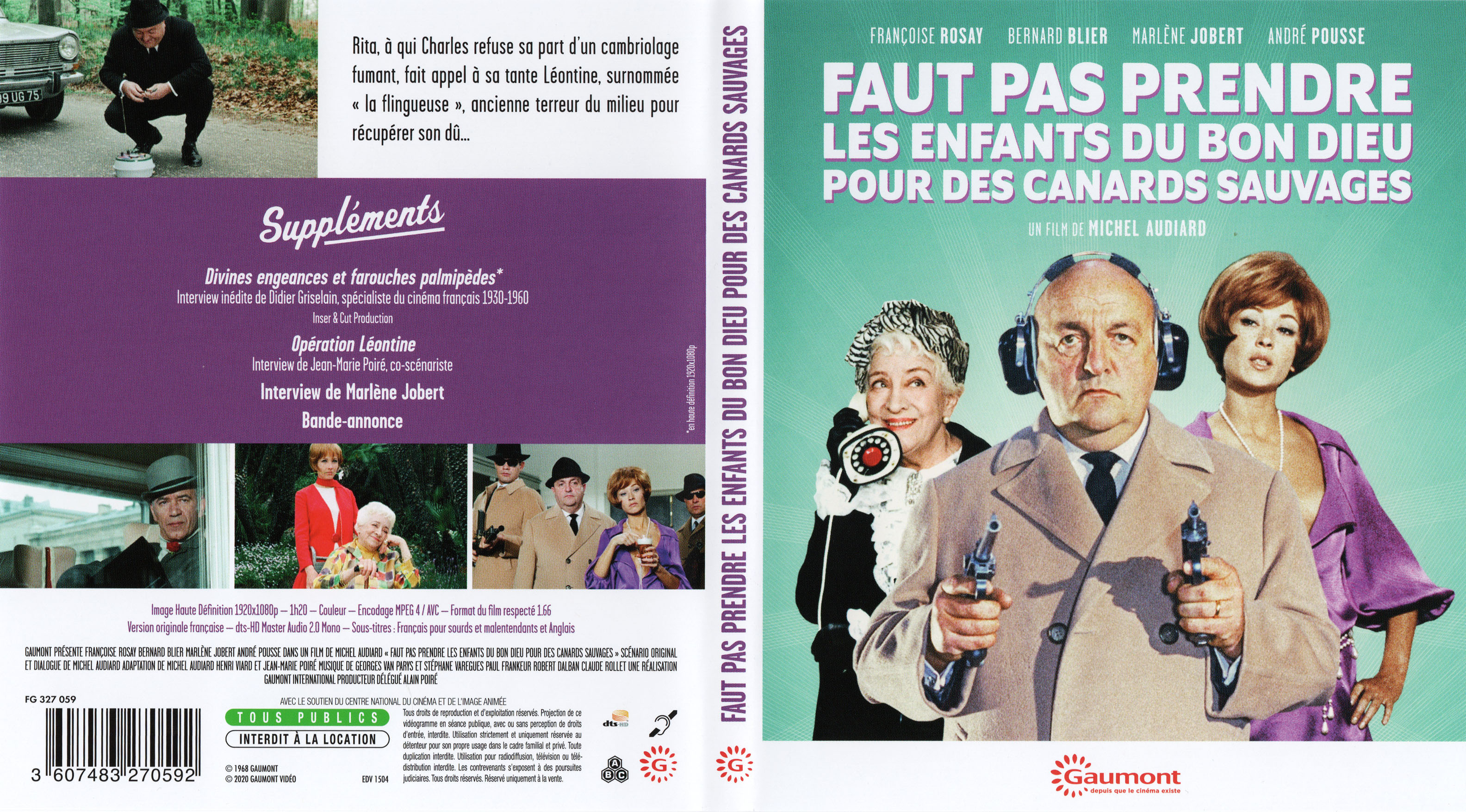 Jaquette DVD Faut pas prendre les enfants du Bon Dieu pour des canards sauvages (BLU-RAY)