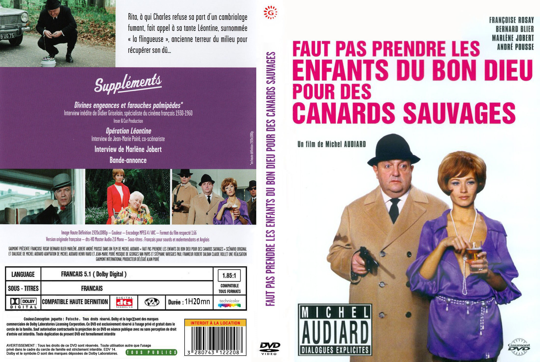 Jaquette DVD Faut pas prendre les enfants du bon Dieu pour des canards sauvages v3