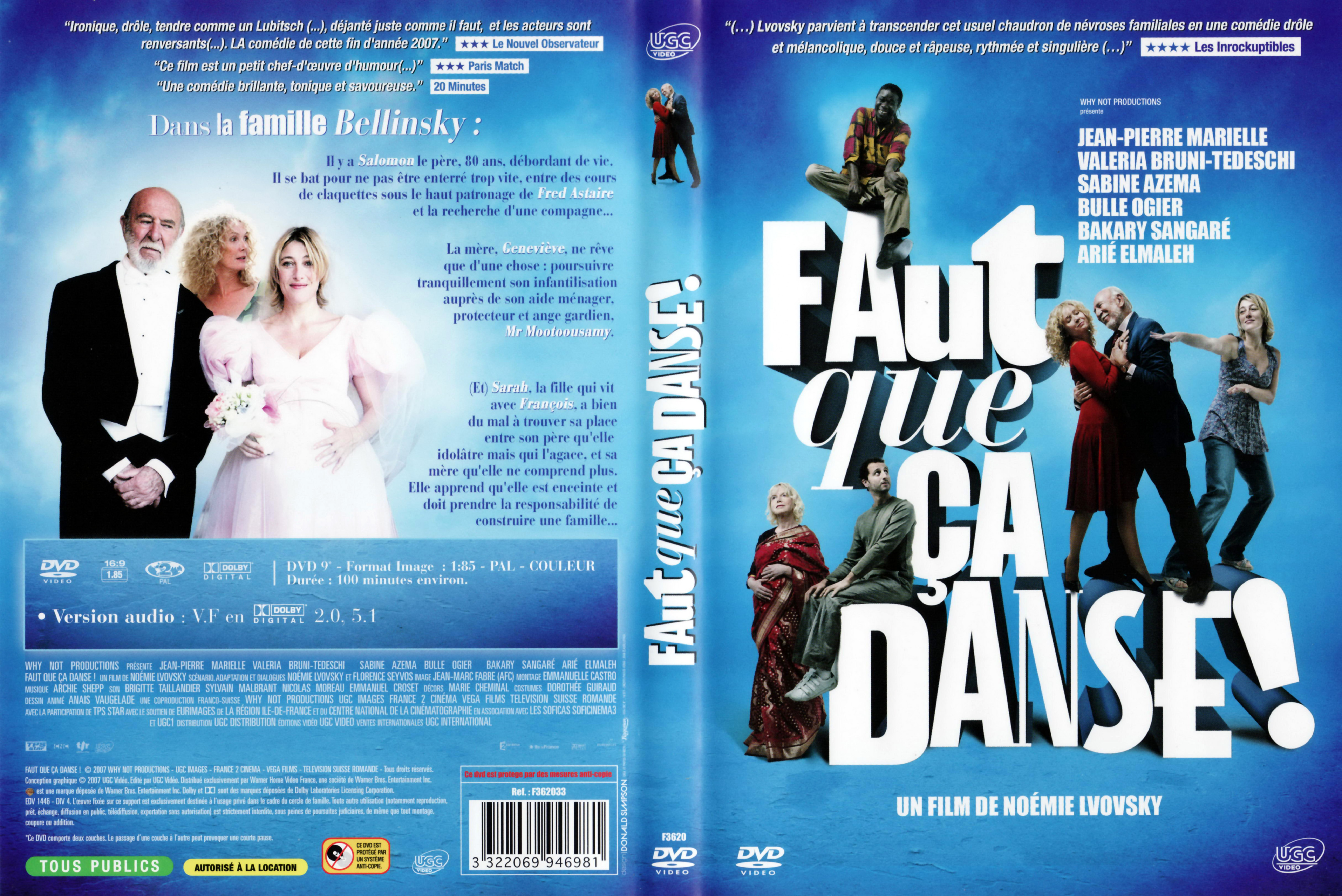 Jaquette DVD Faut que ca danse