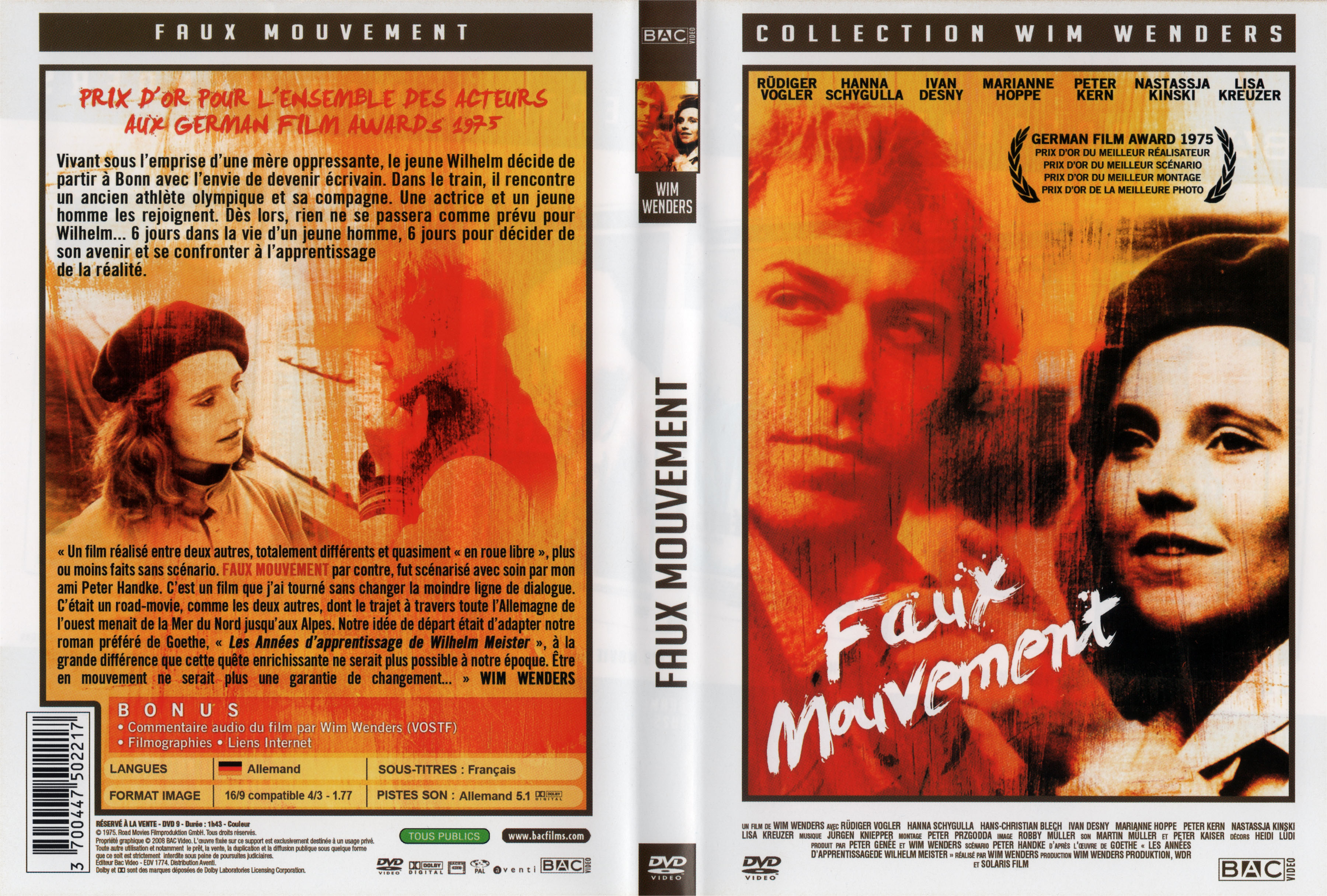 Jaquette DVD Faux mouvement