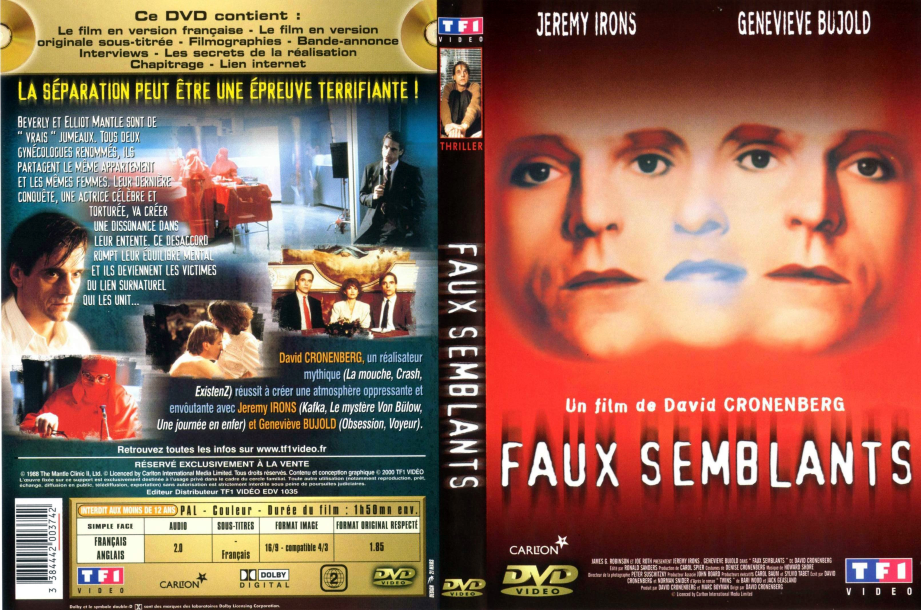 Jaquette DVD Faux semblants