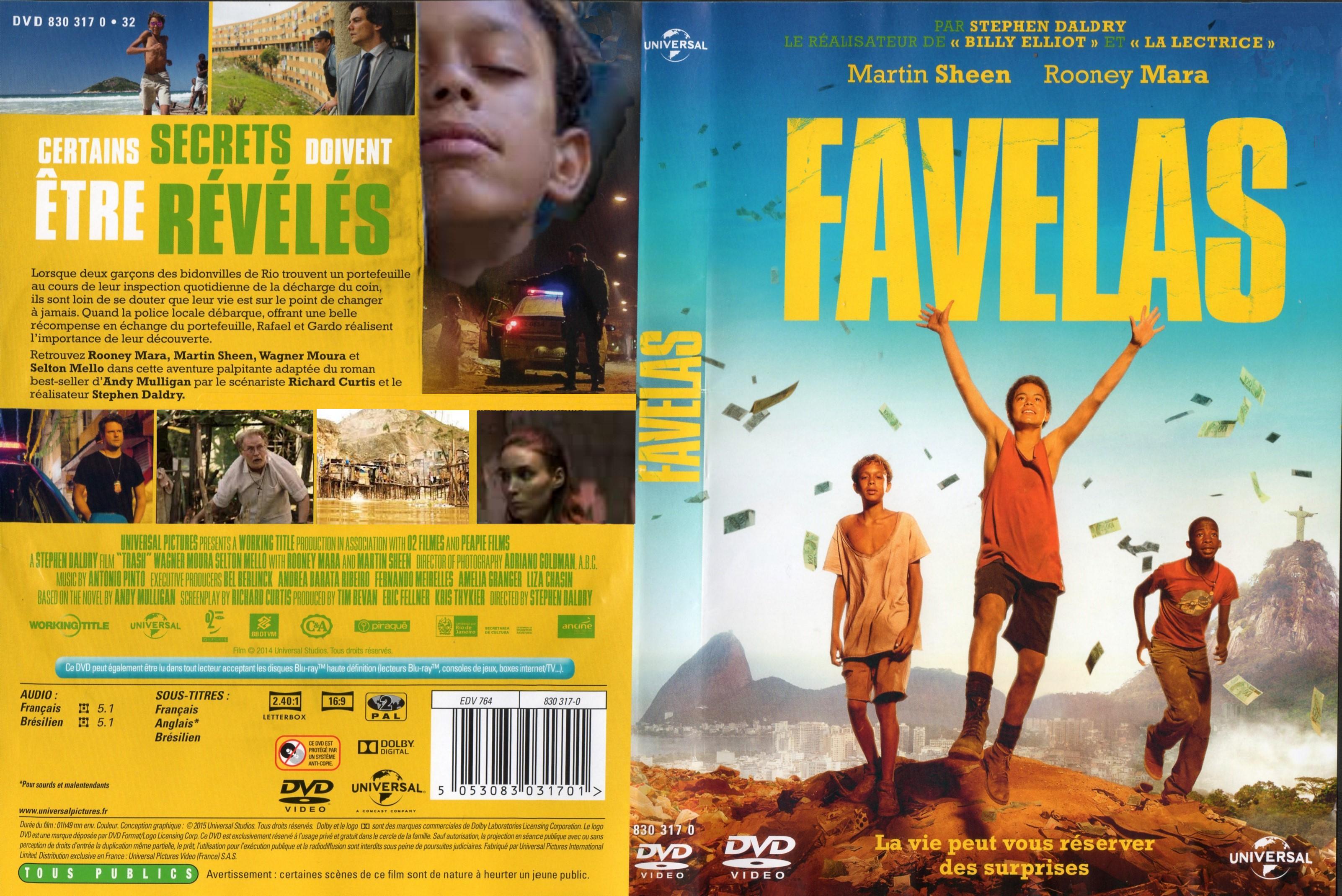 Jaquette DVD Favelas custom