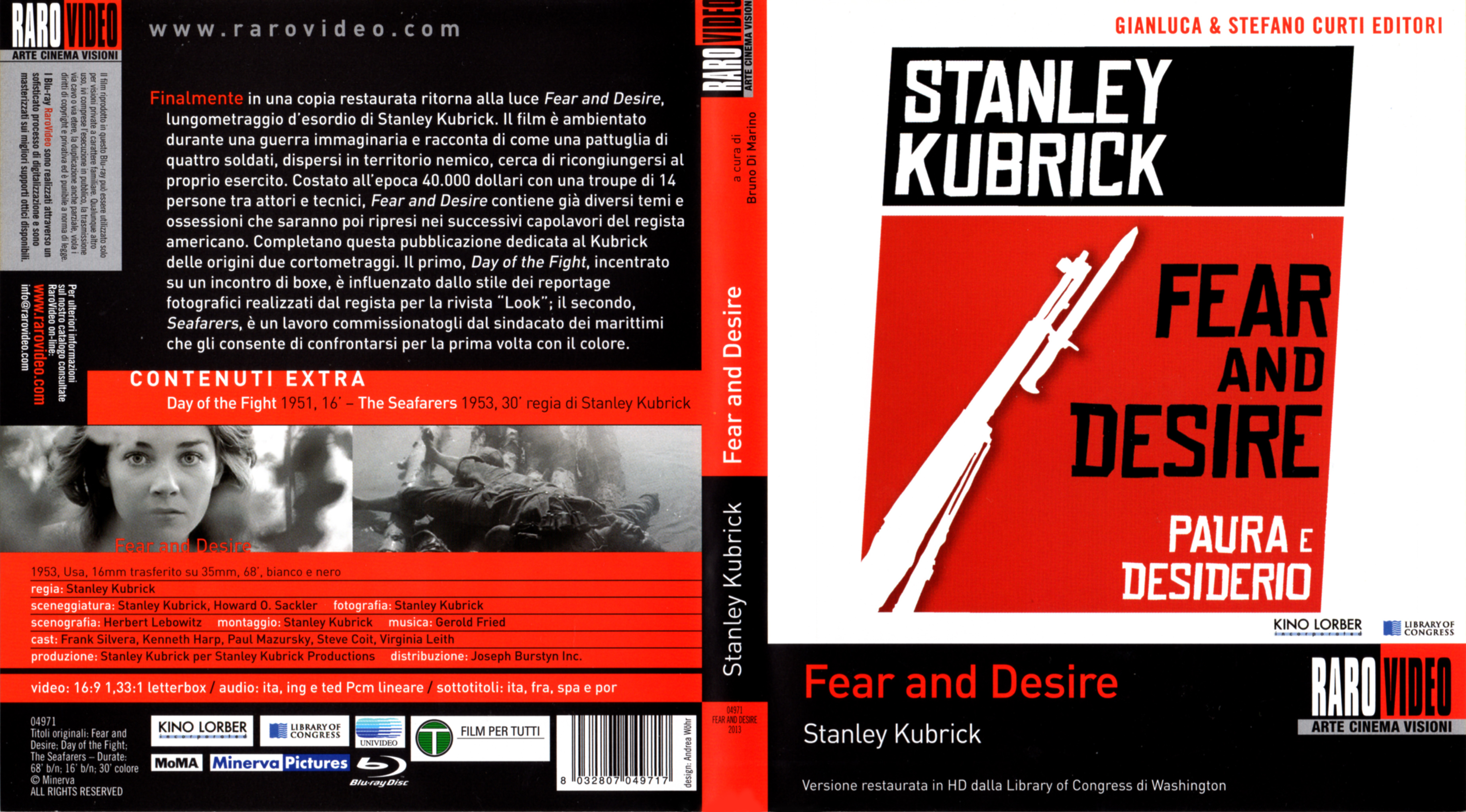 Jaquette DVD Fear and desire (BLU-RAY)