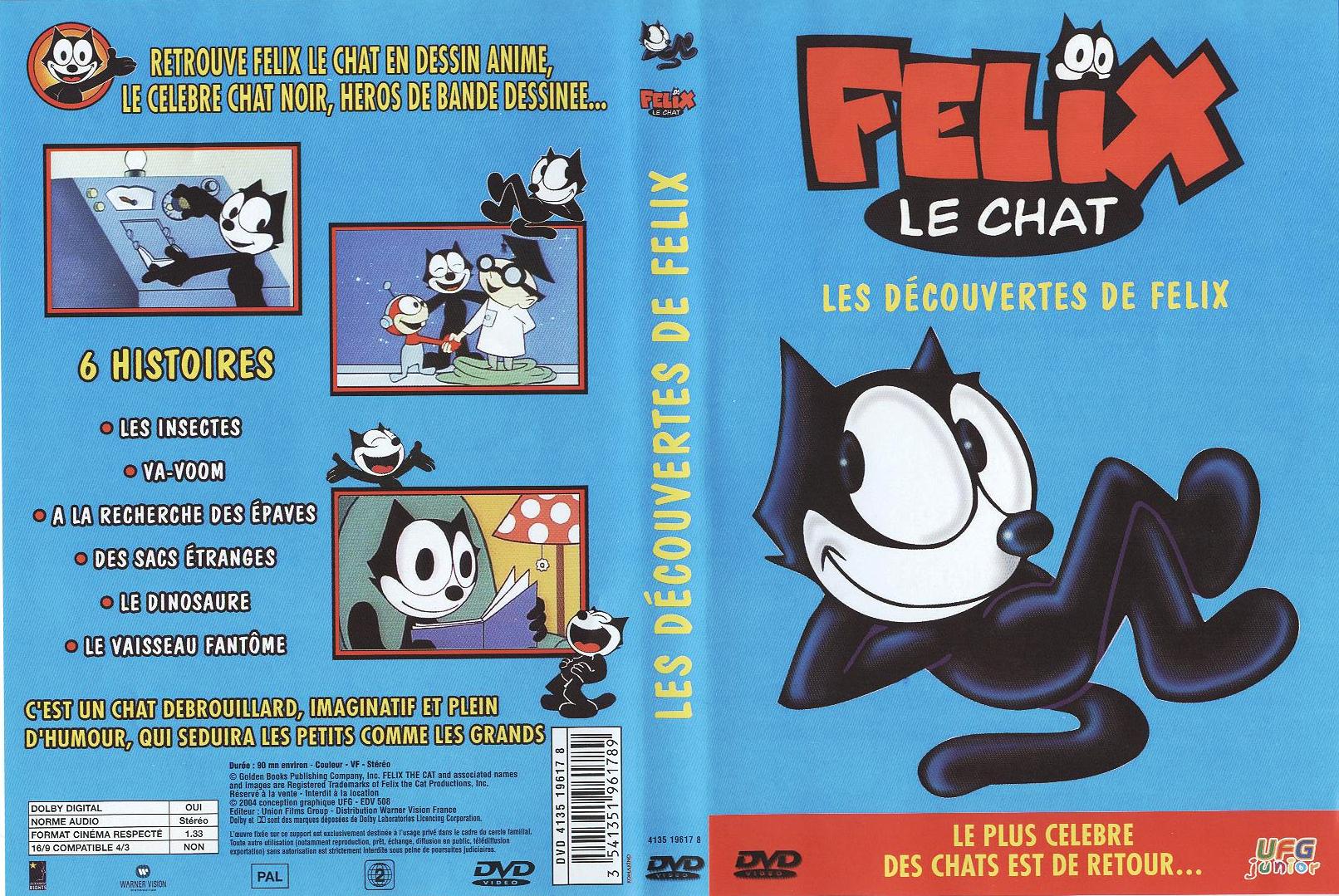 Jaquette DVD Flix le chat - Les dcouvertes de Flix