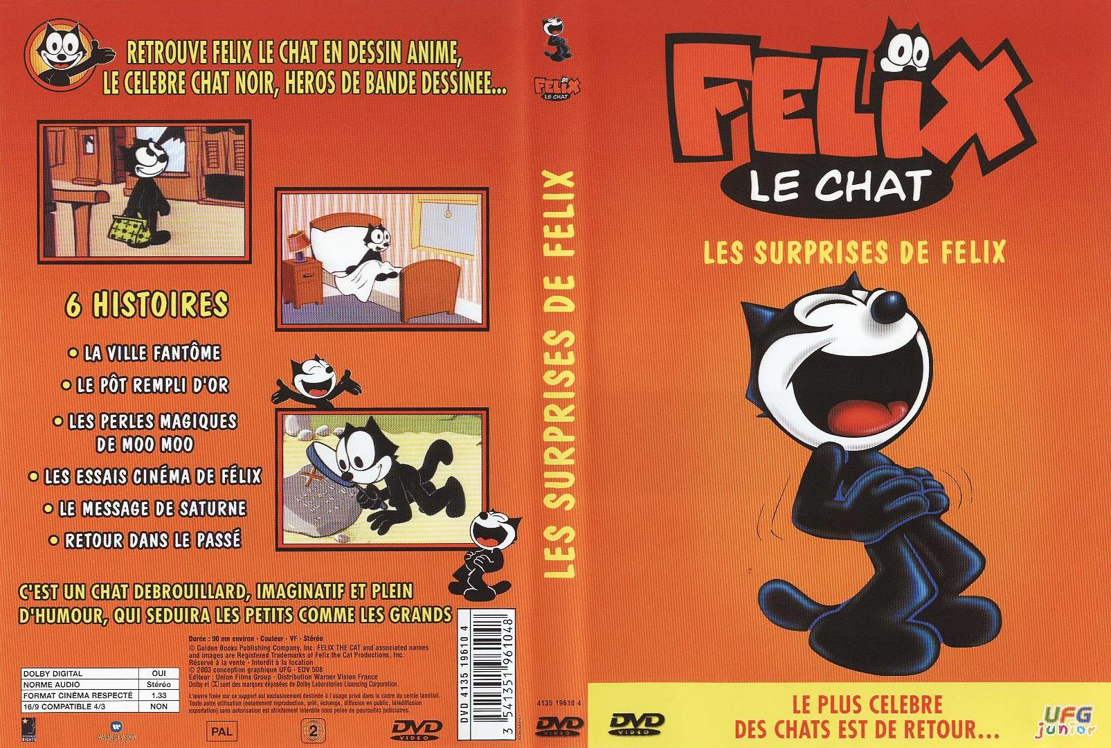 Jaquette DVD Flix le chat - Les surprises de Flix