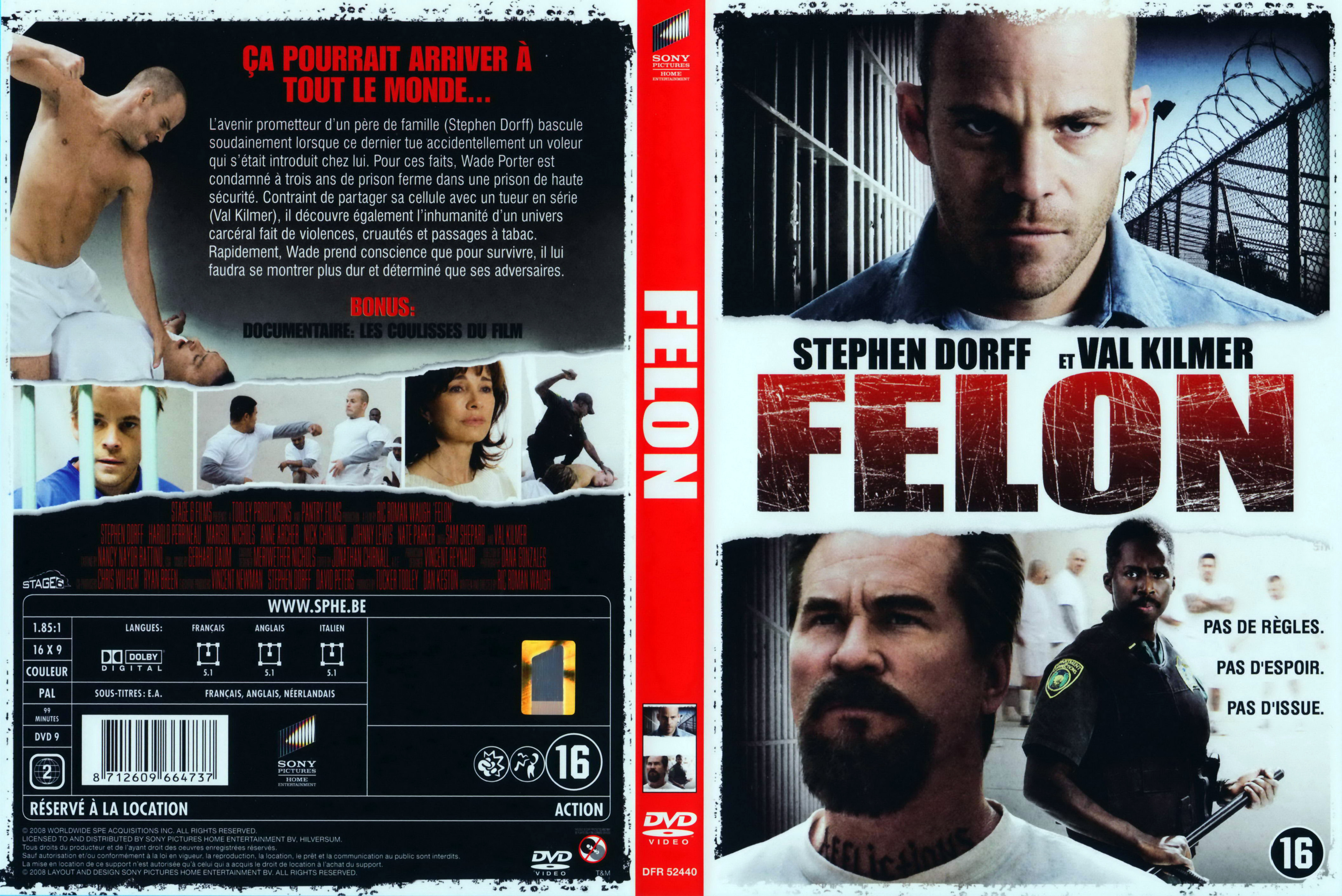 Jaquette DVD Felon