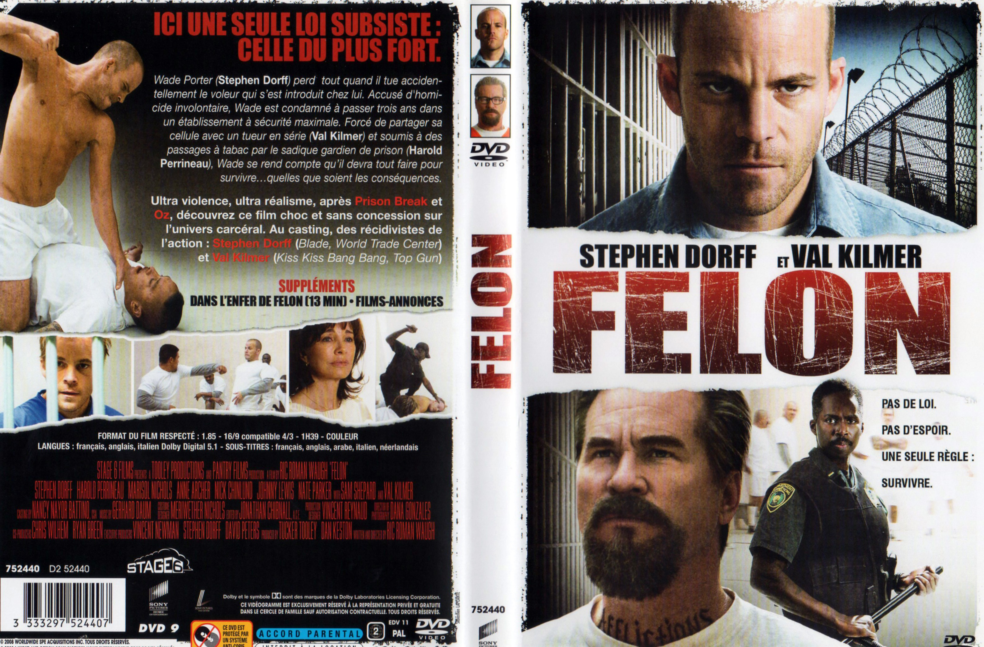 Jaquette DVD Felon v2