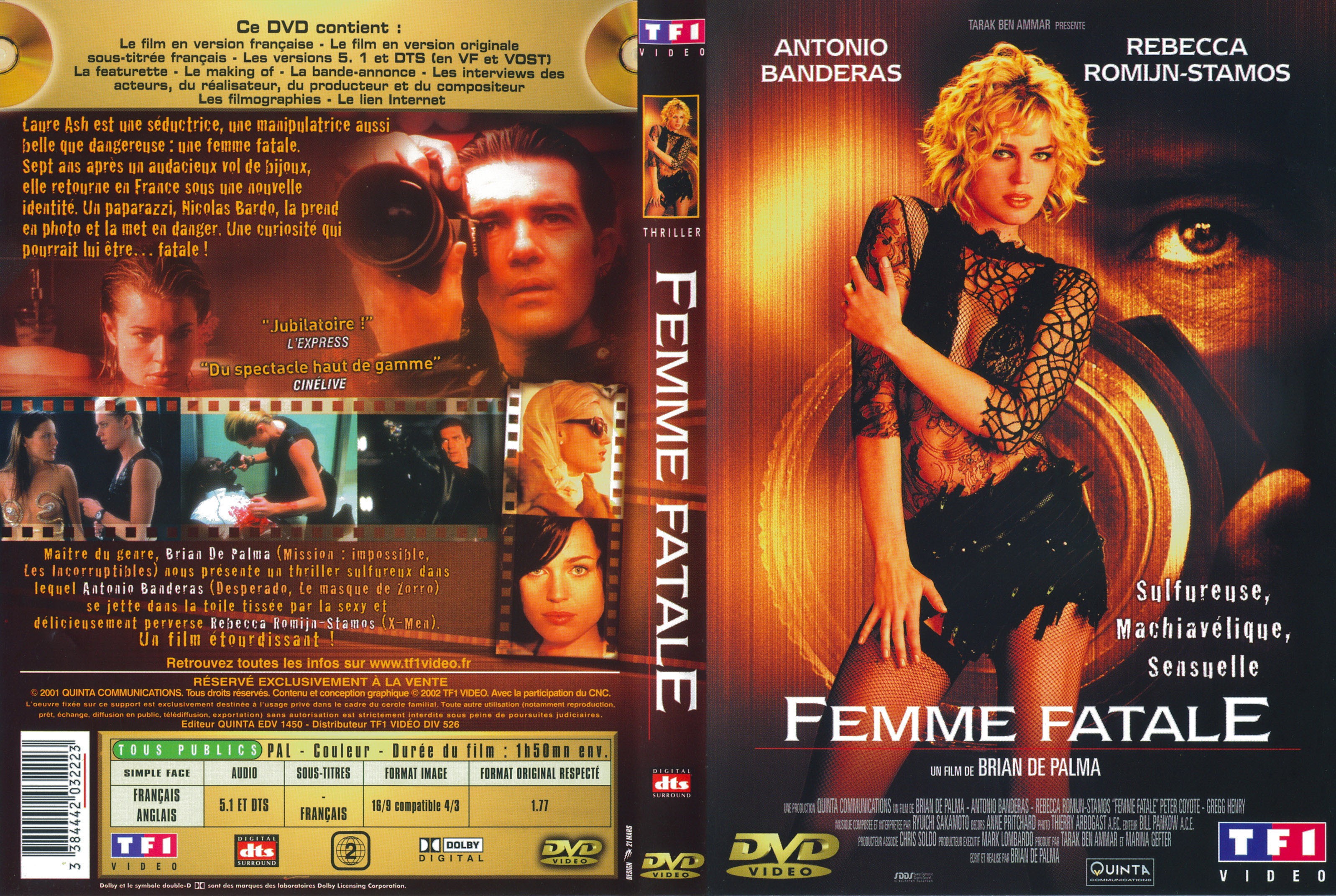 Jaquette DVD Femme fatale