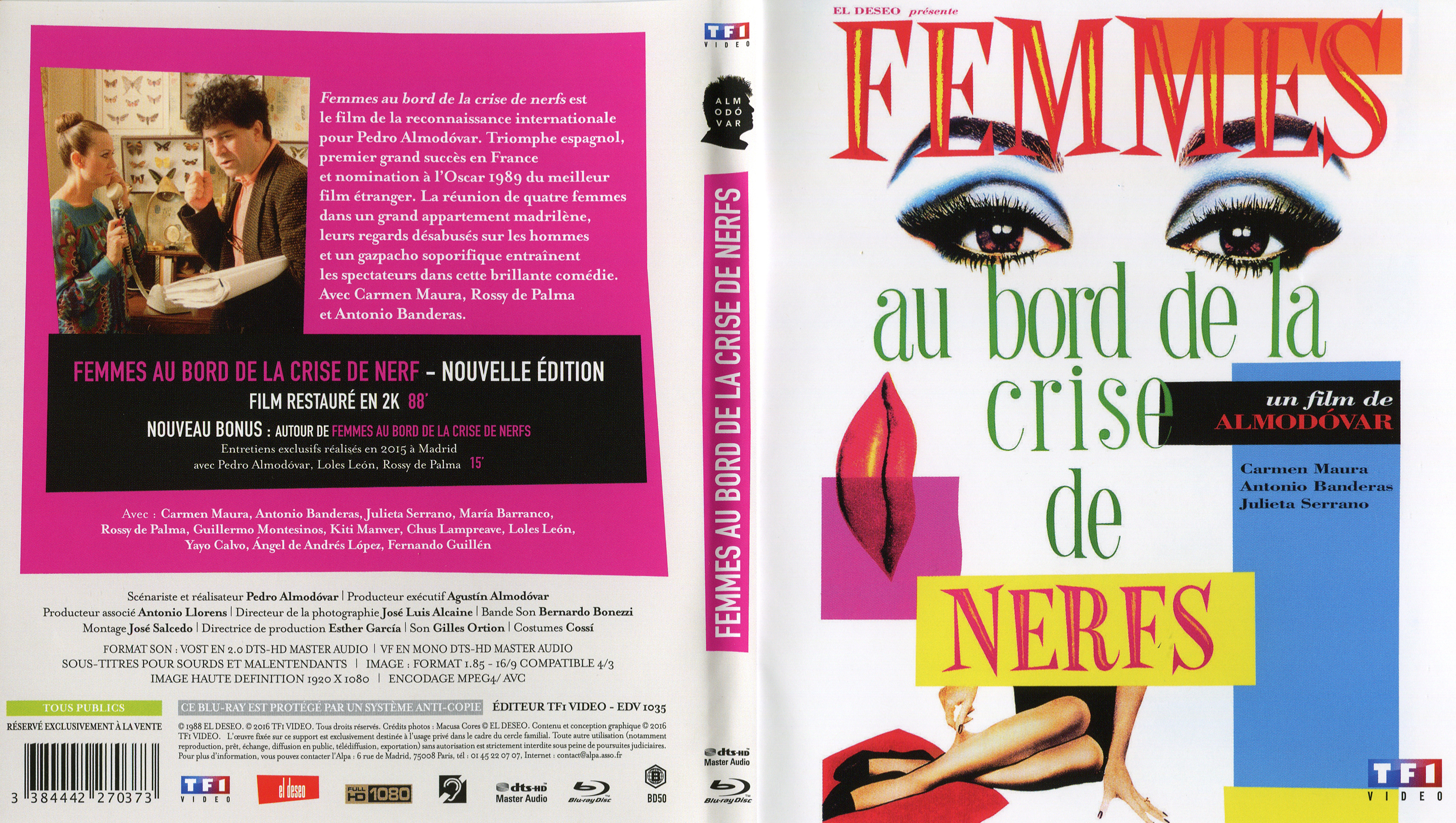 Jaquette DVD Femmes au bord de la crise de nerfs (BLU-RAY)