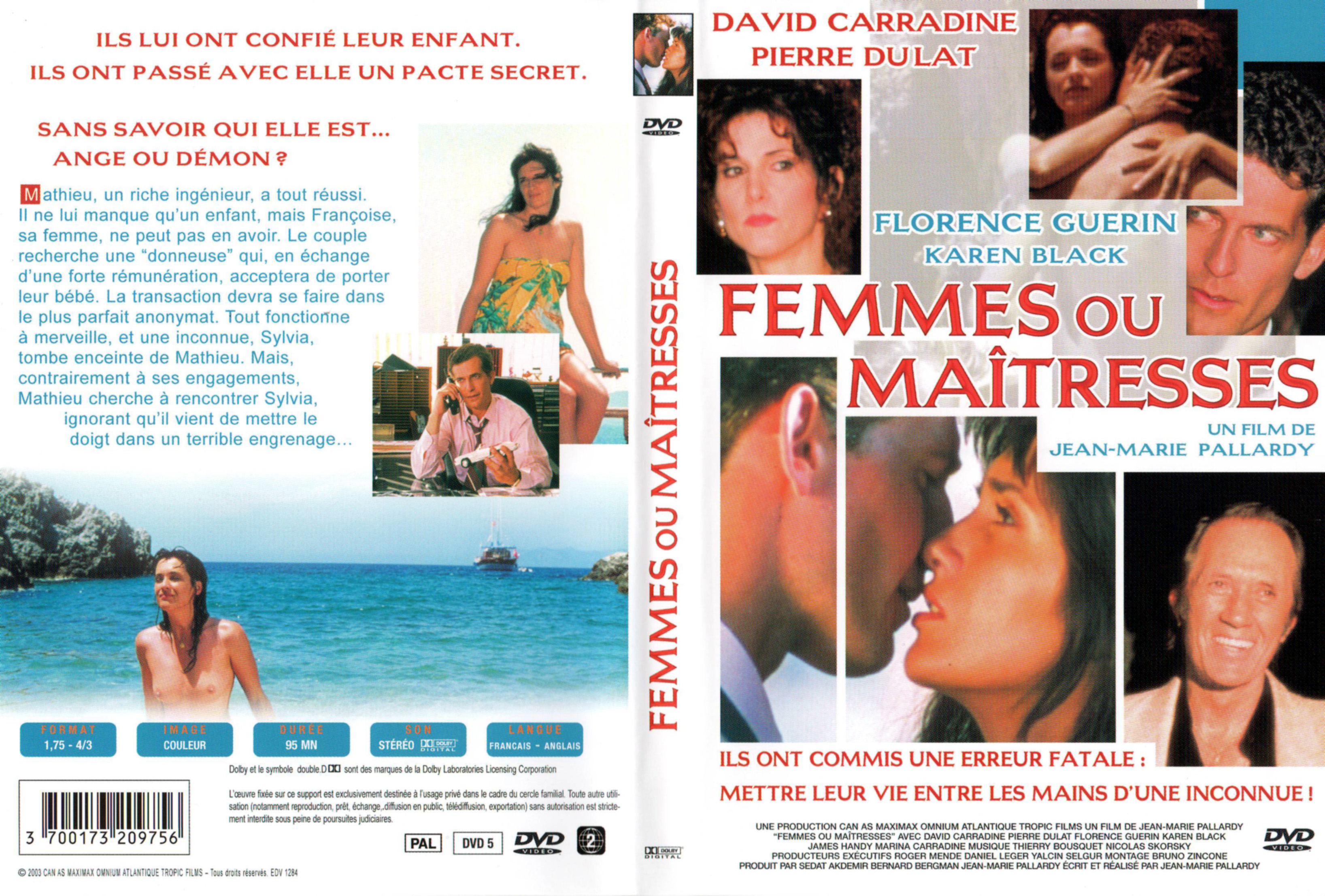 Jaquette DVD Femmes ou maitresses