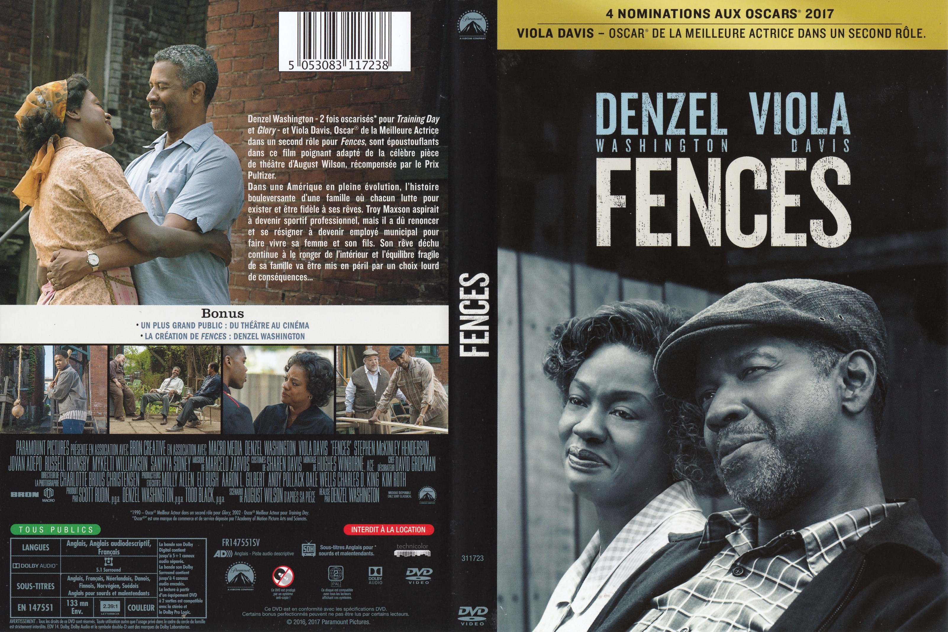 Jaquette DVD Fences