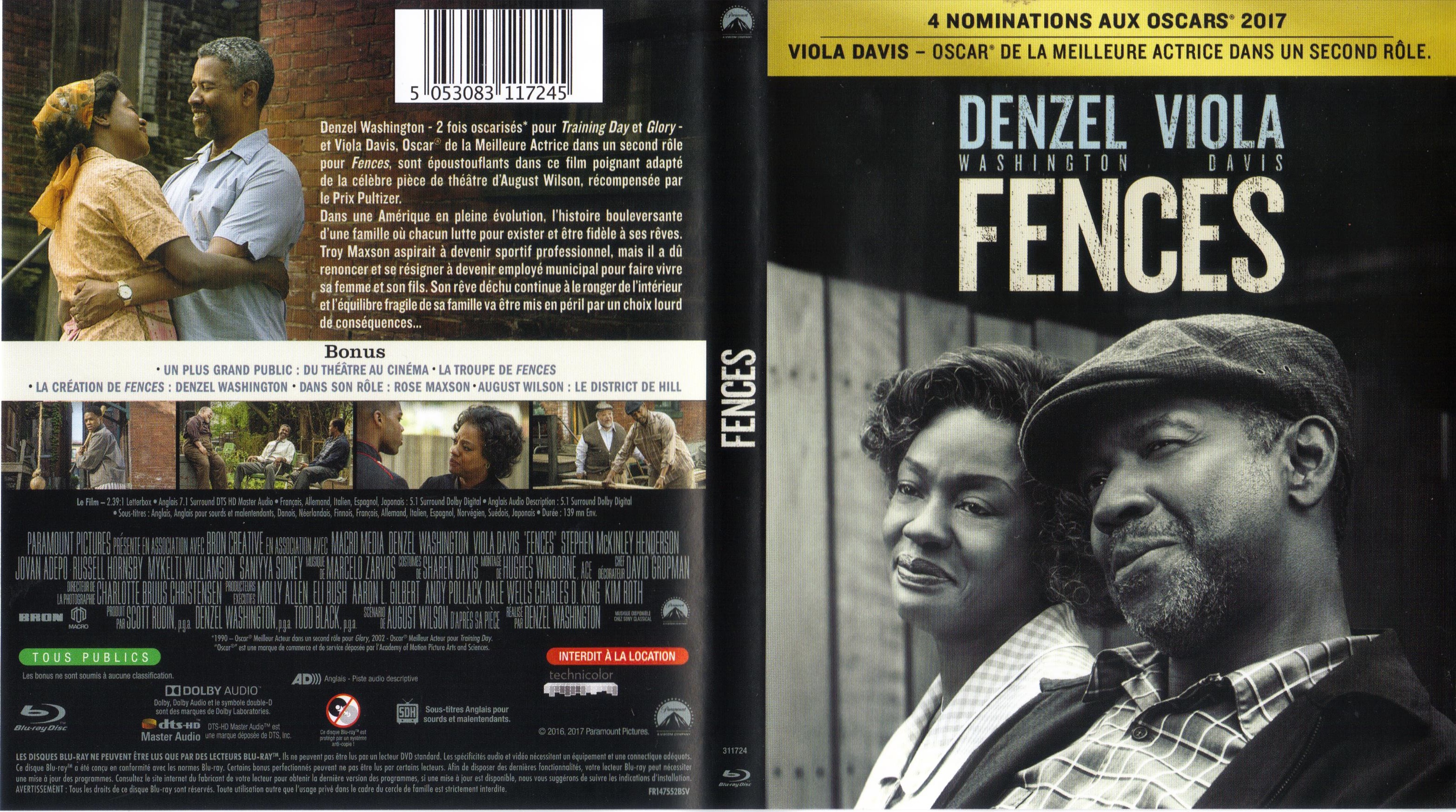 Jaquette DVD Fences (BLU-RAY)
