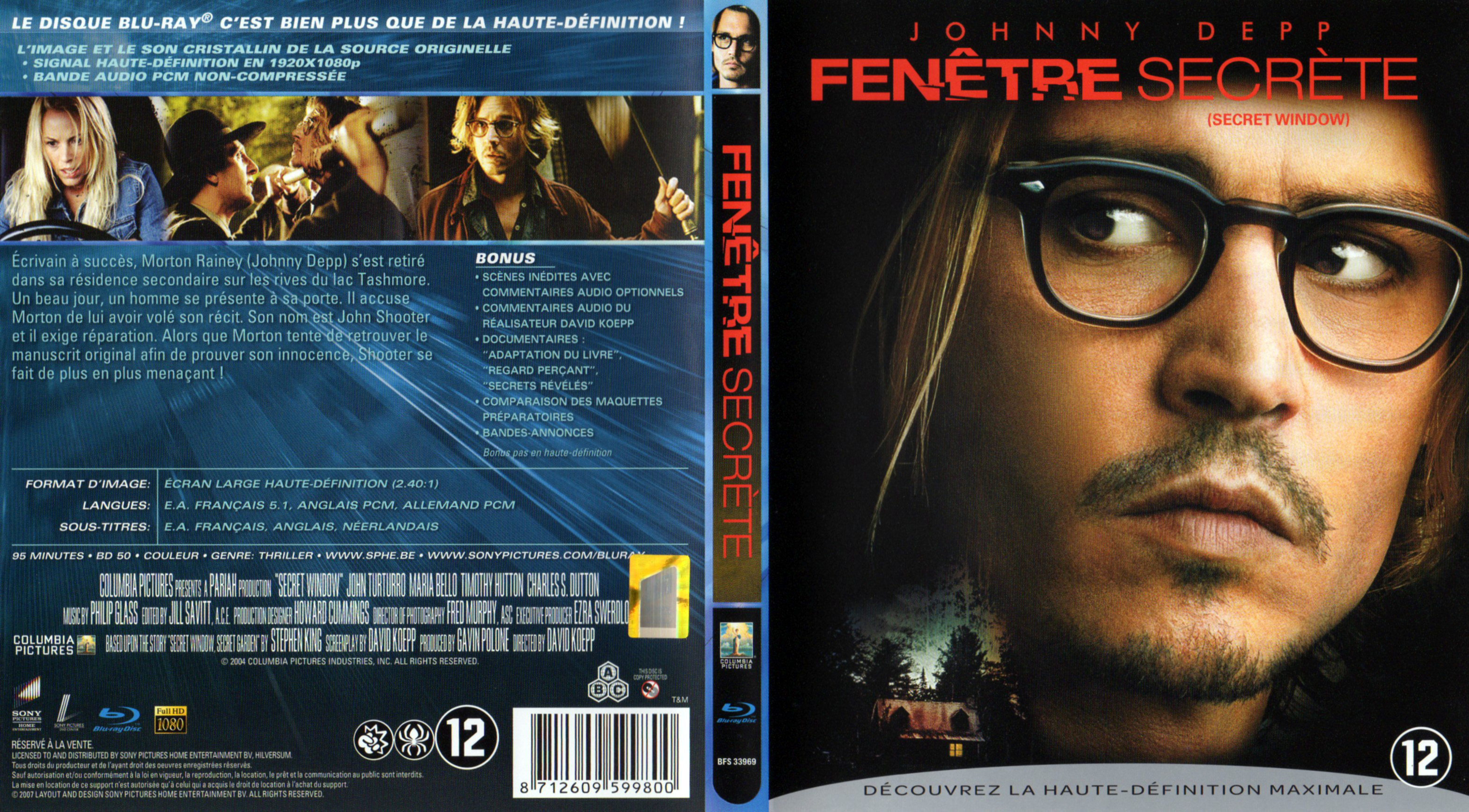 Jaquette DVD Fenetre secrete (BLU-RAY)