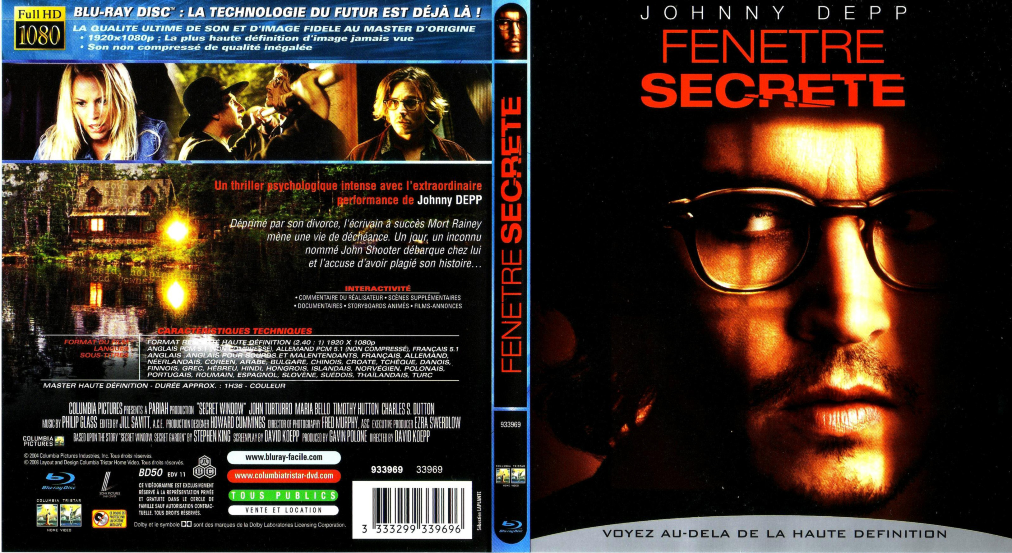 Jaquette DVD Fenetre secrete (BLU-RAY) v2