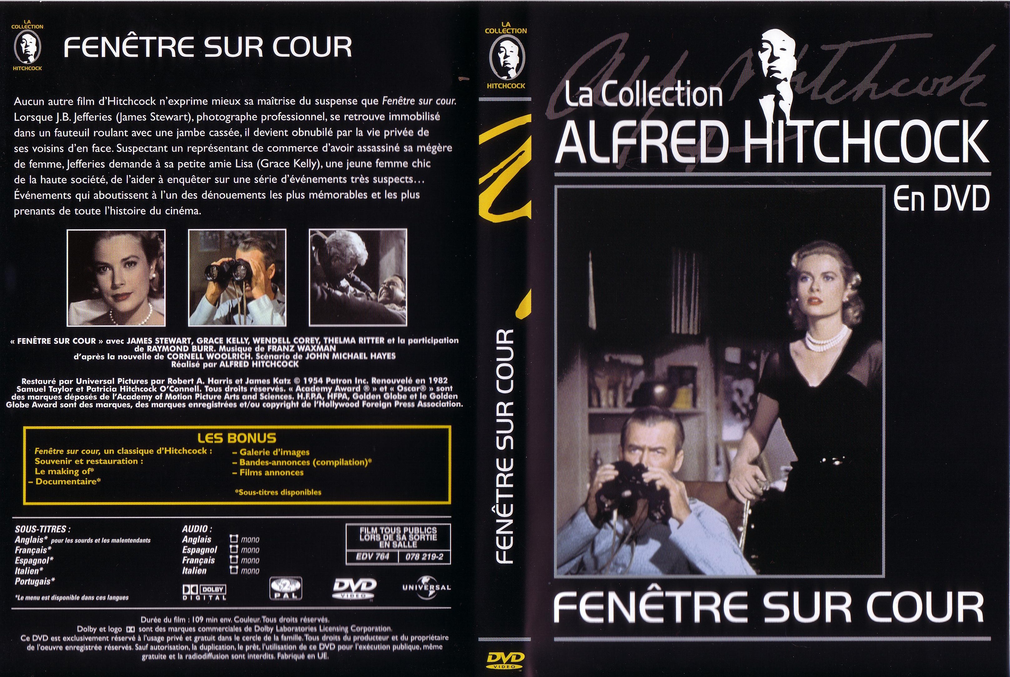 Jaquette DVD Fenetre sur cour (Hitchcock)