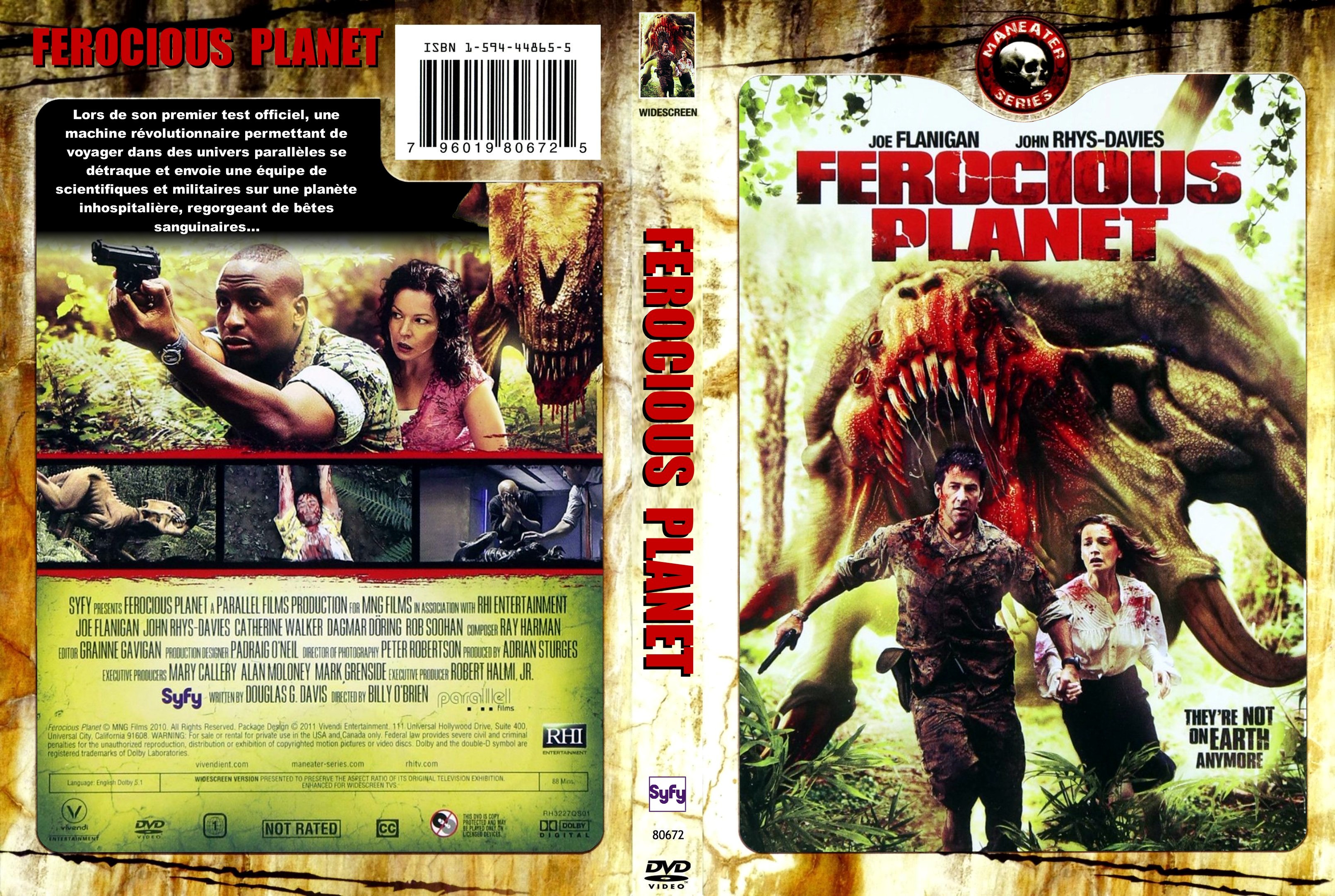 Jaquette DVD Ferocious Planet custom