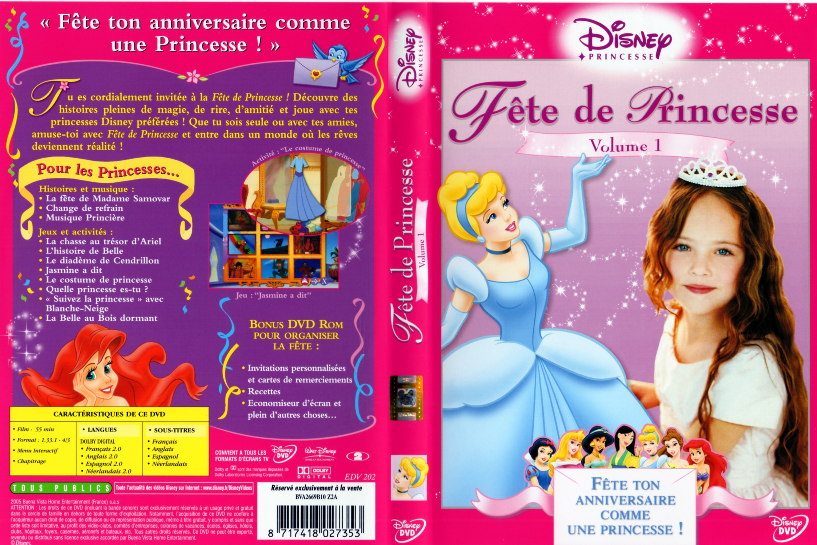 Jaquette DVD Fete de Princesse vol 1