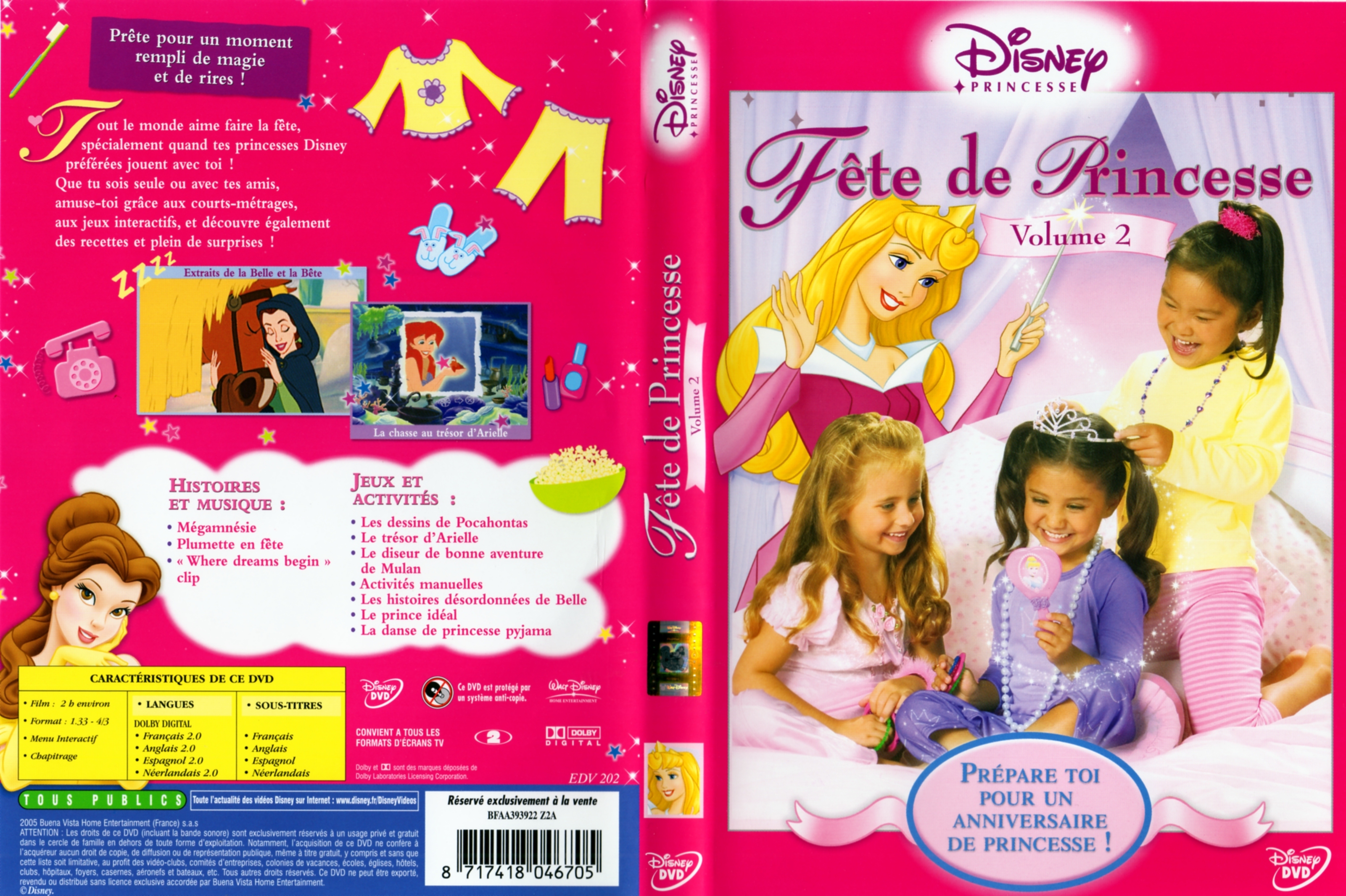 Jaquette DVD Fete de Princesse vol 2