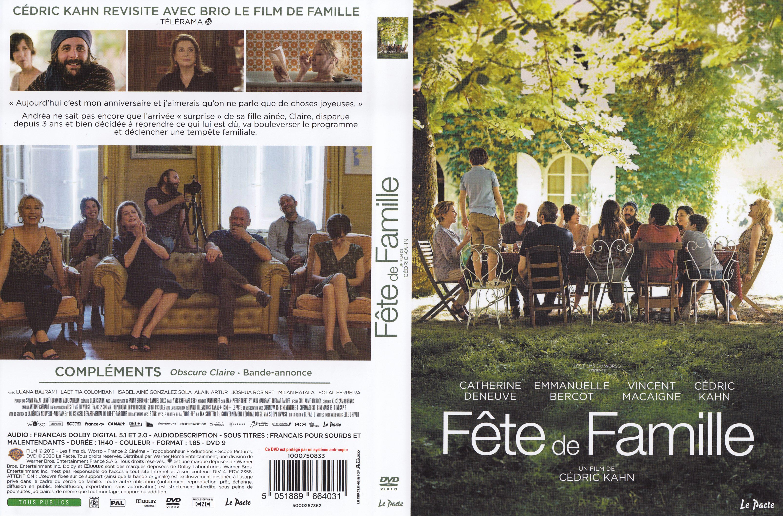 Jaquette DVD Fte de famille