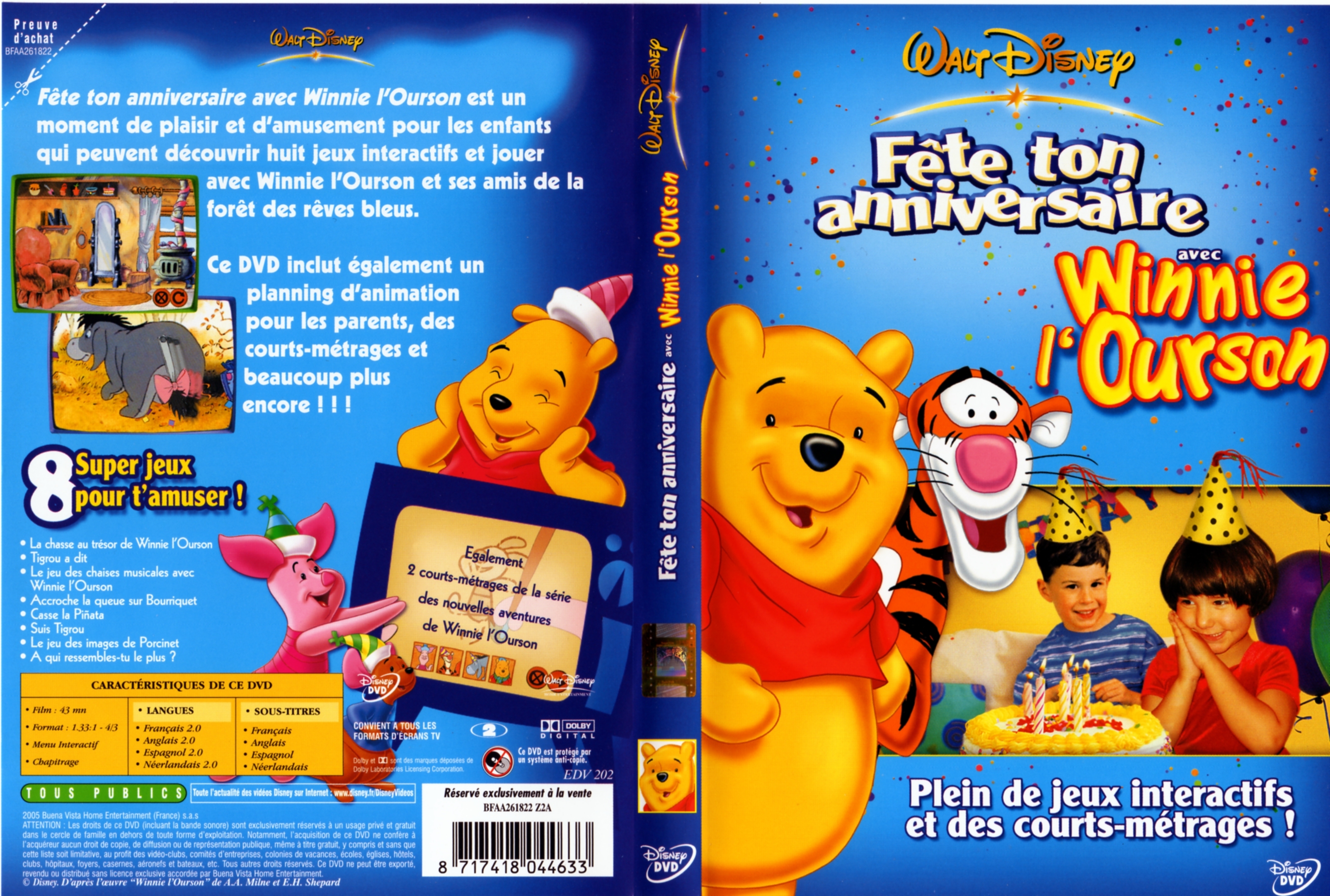 Jaquette DVD Fte ton anniversaire avec Winnie l