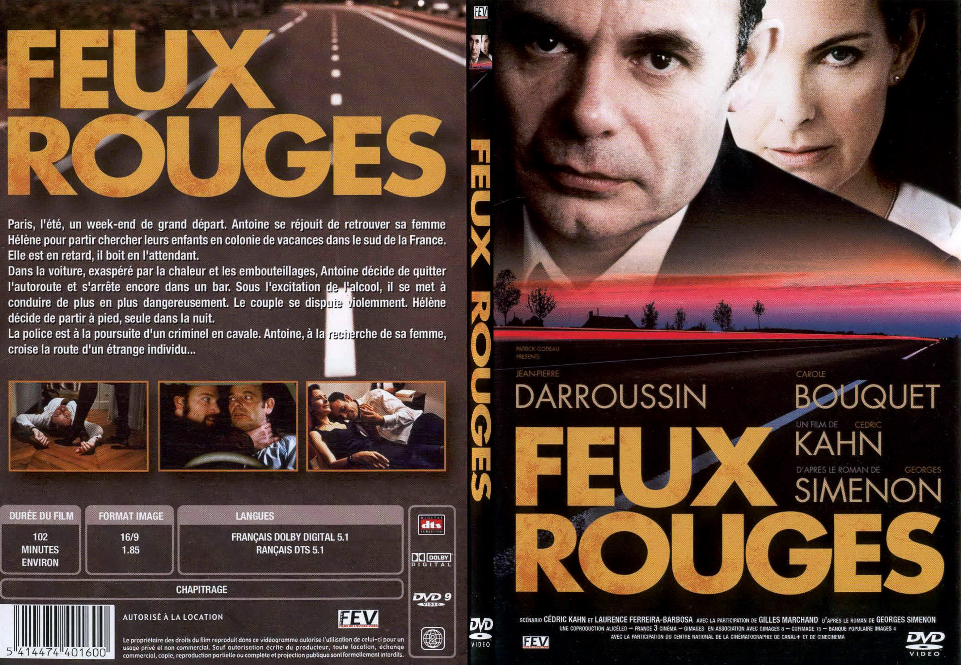 Jaquette DVD Feux rouges - SLIM