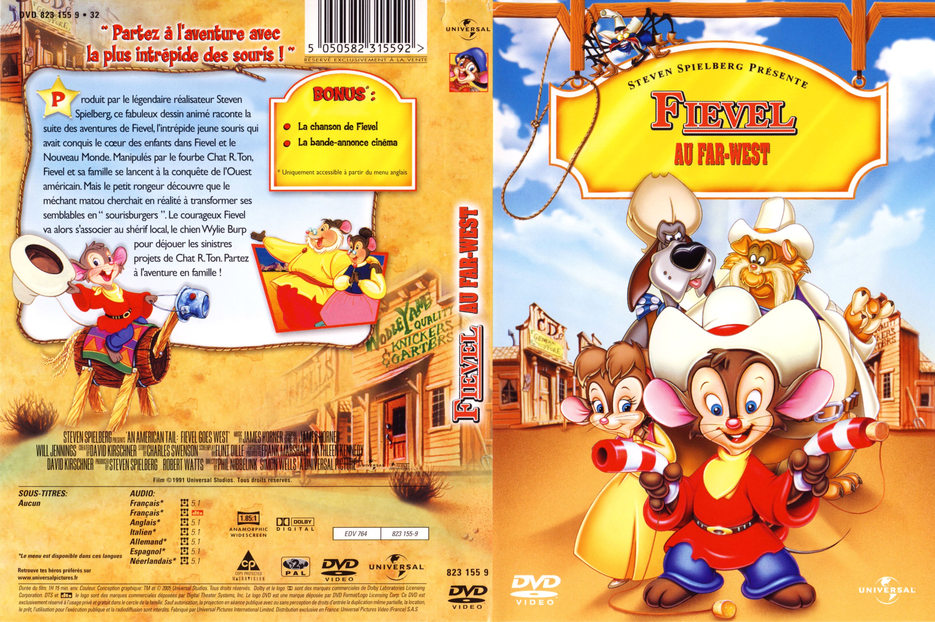 Jaquette DVD Fievel au Far West