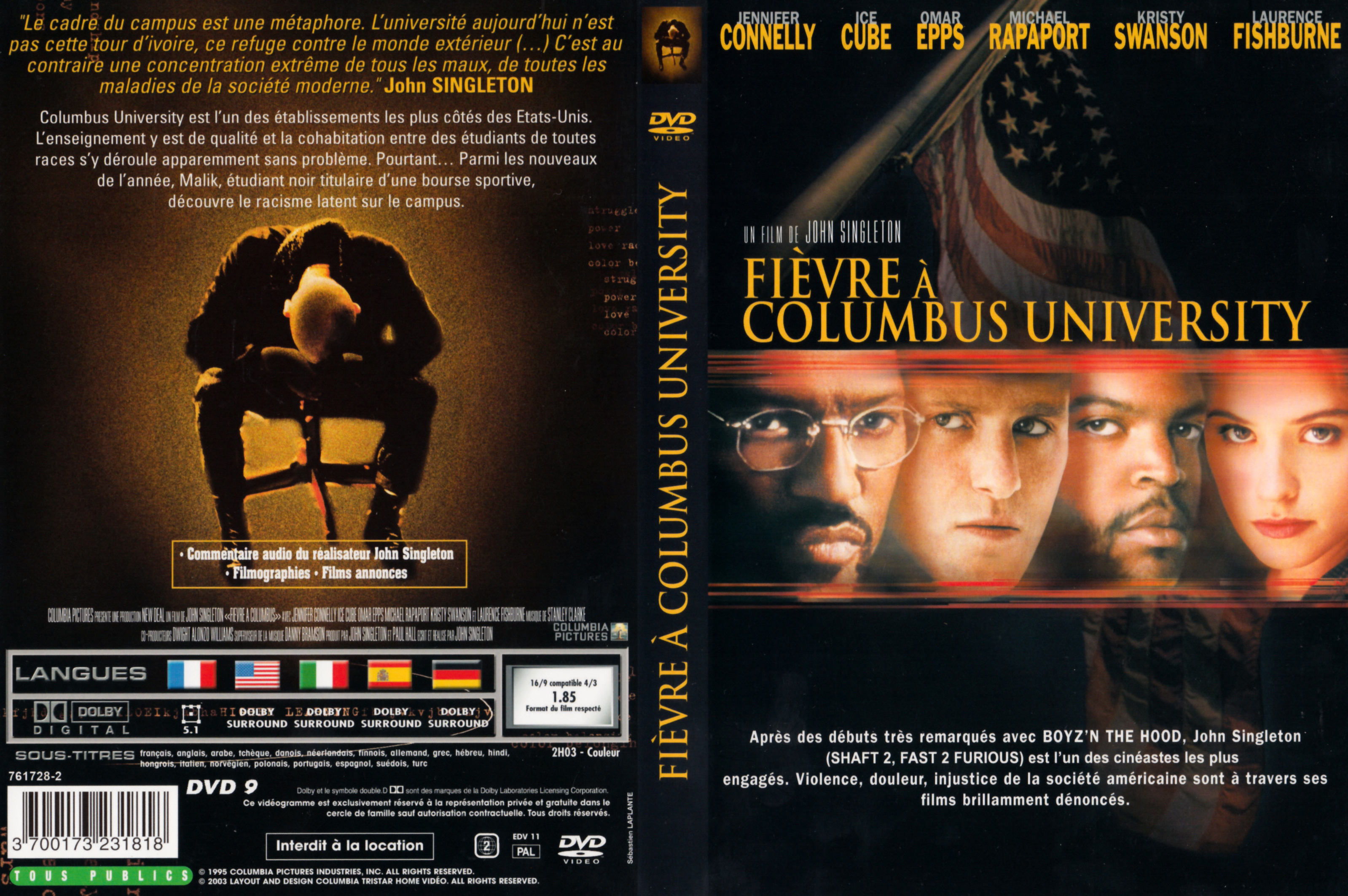 Jaquette DVD Fivre  Columbus University
