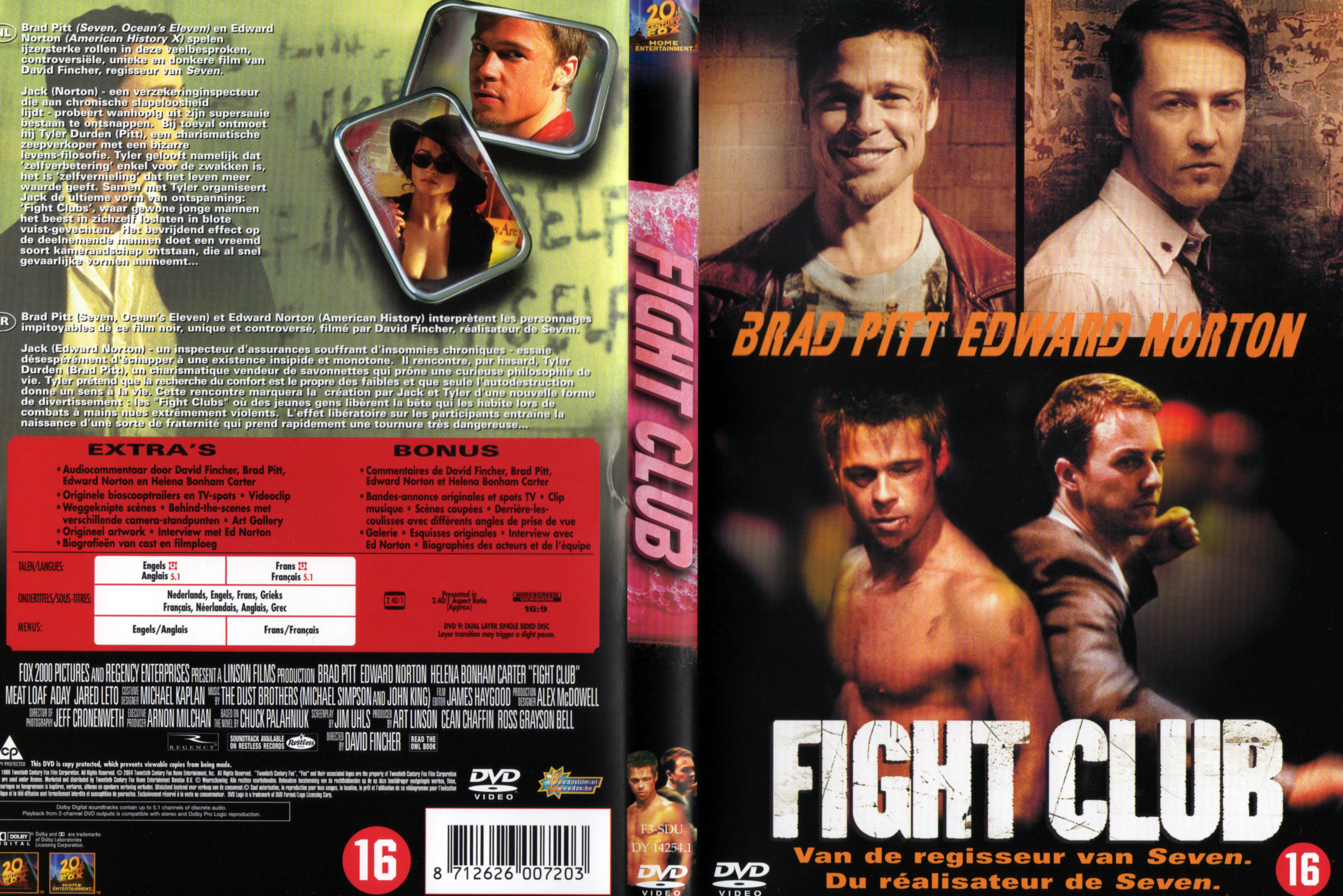 Jaquette DVD Fight club v2