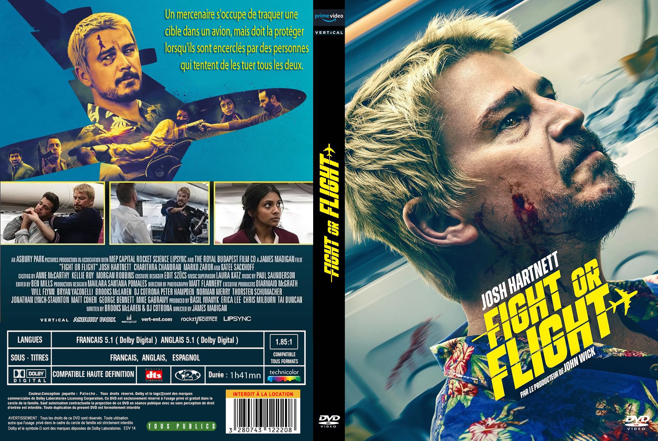 Jaquette DVD Fight or flight custom