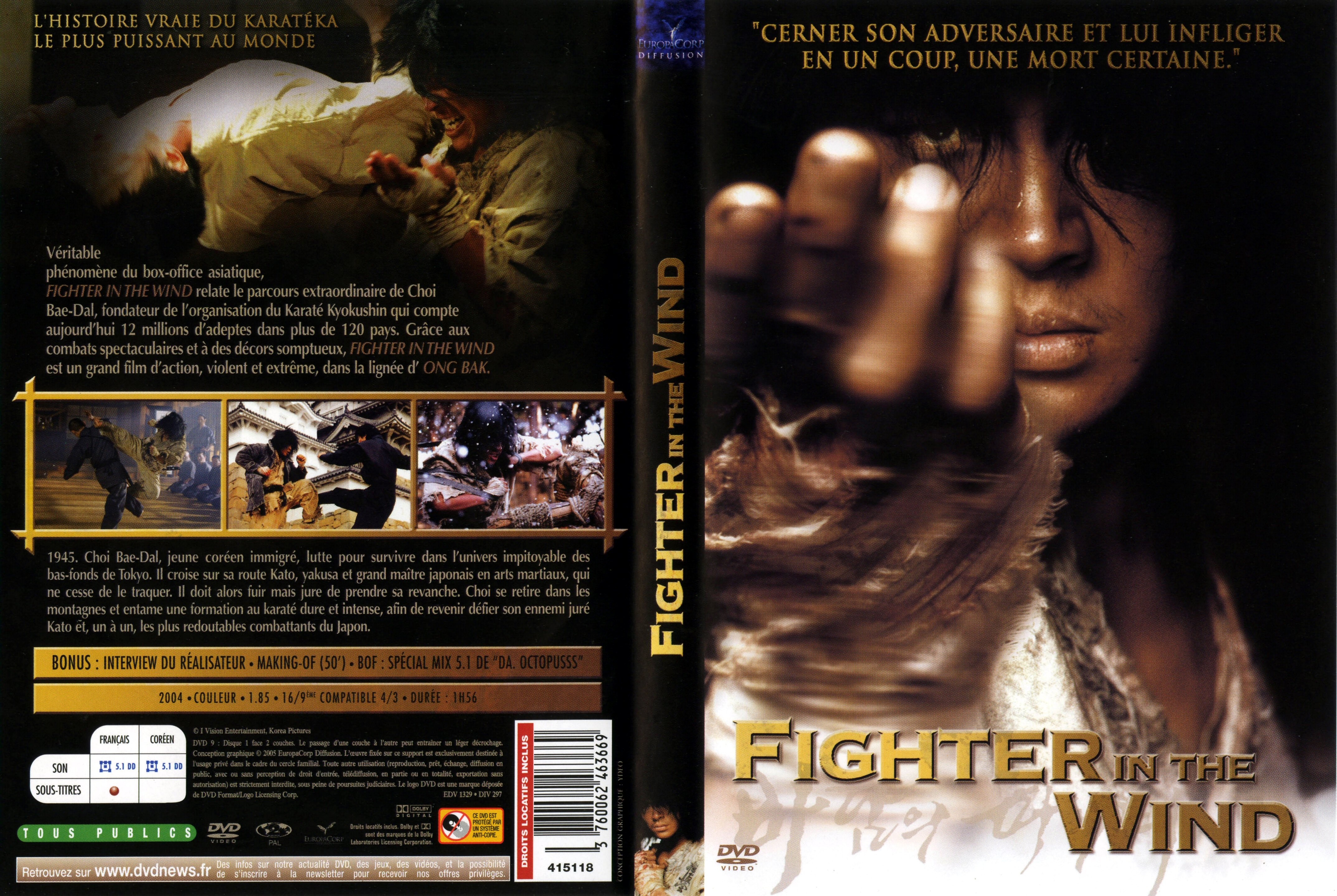 Jaquette DVD Fighter in the wind