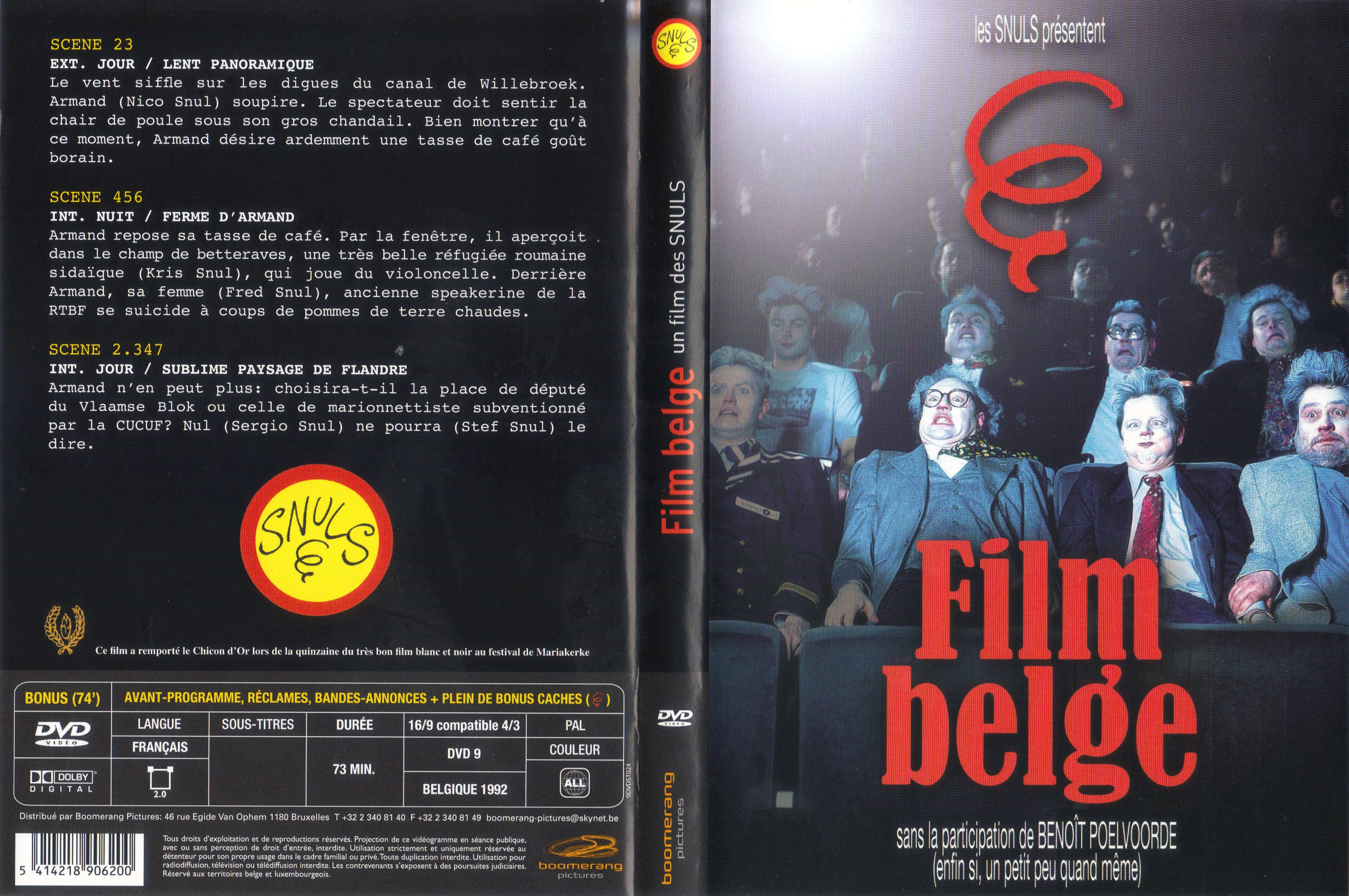 Jaquette DVD Film belge