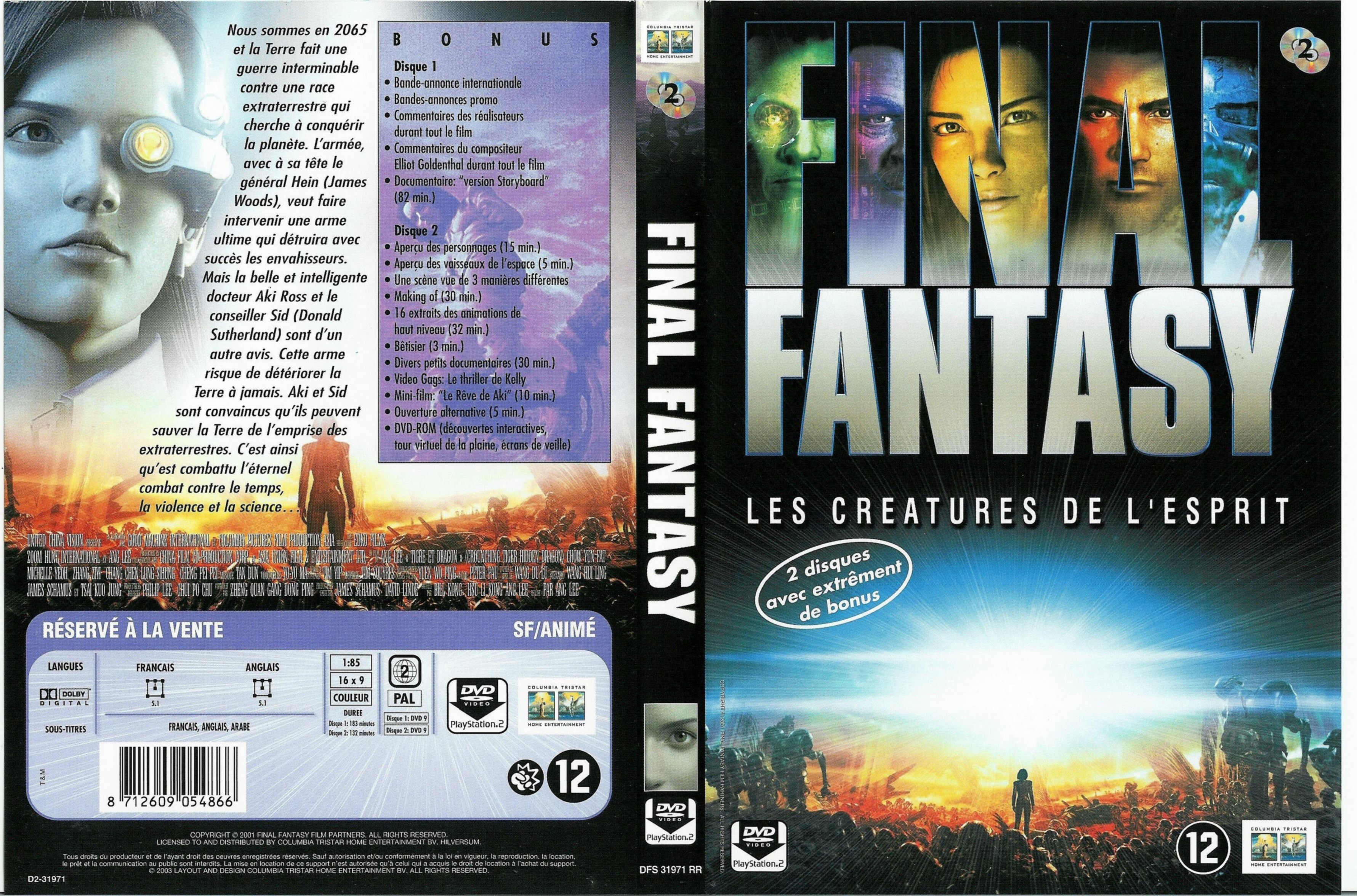 Jaquette DVD Final Fantasy