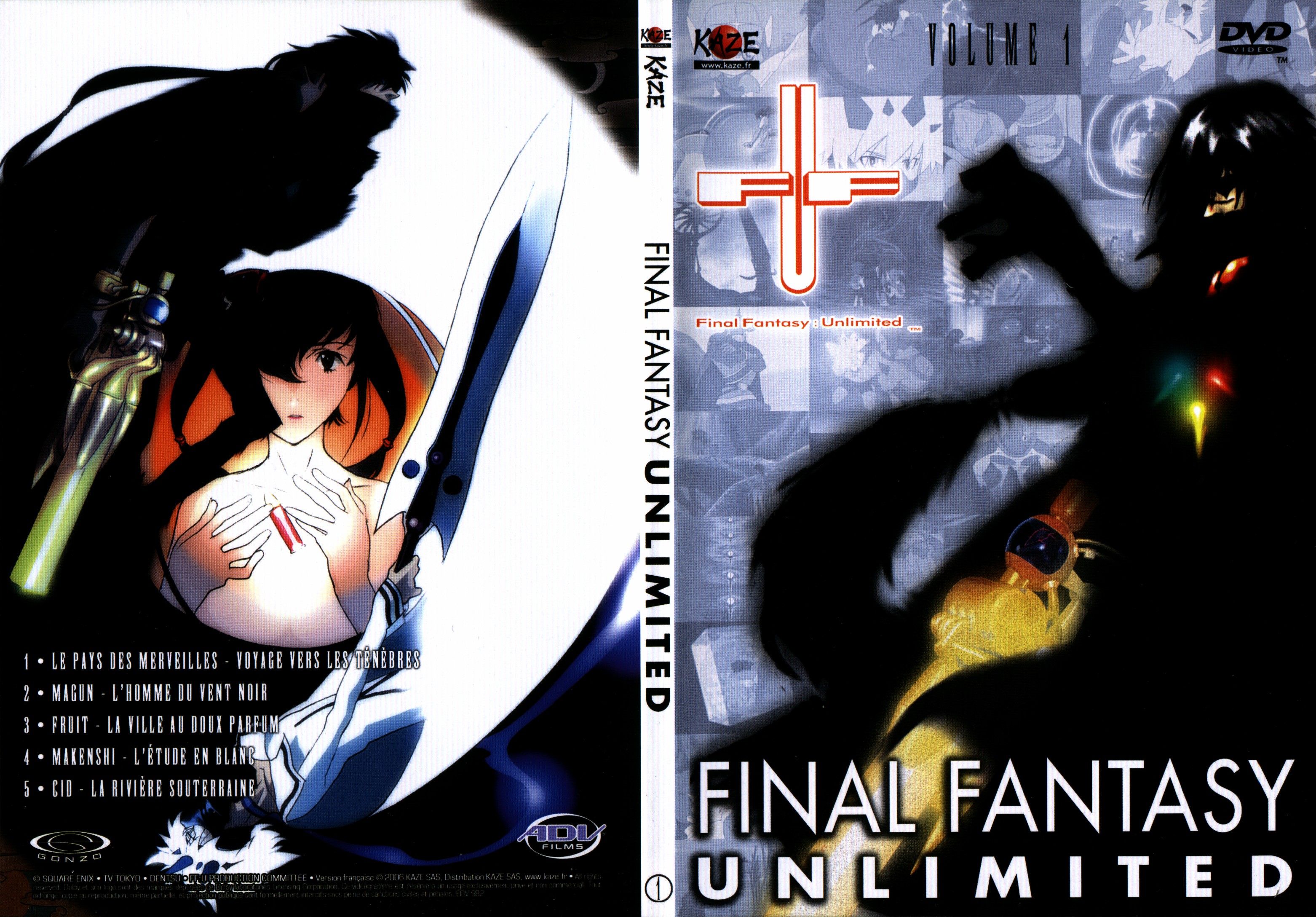 Jaquette DVD Final Fantasy unlimited vol 01