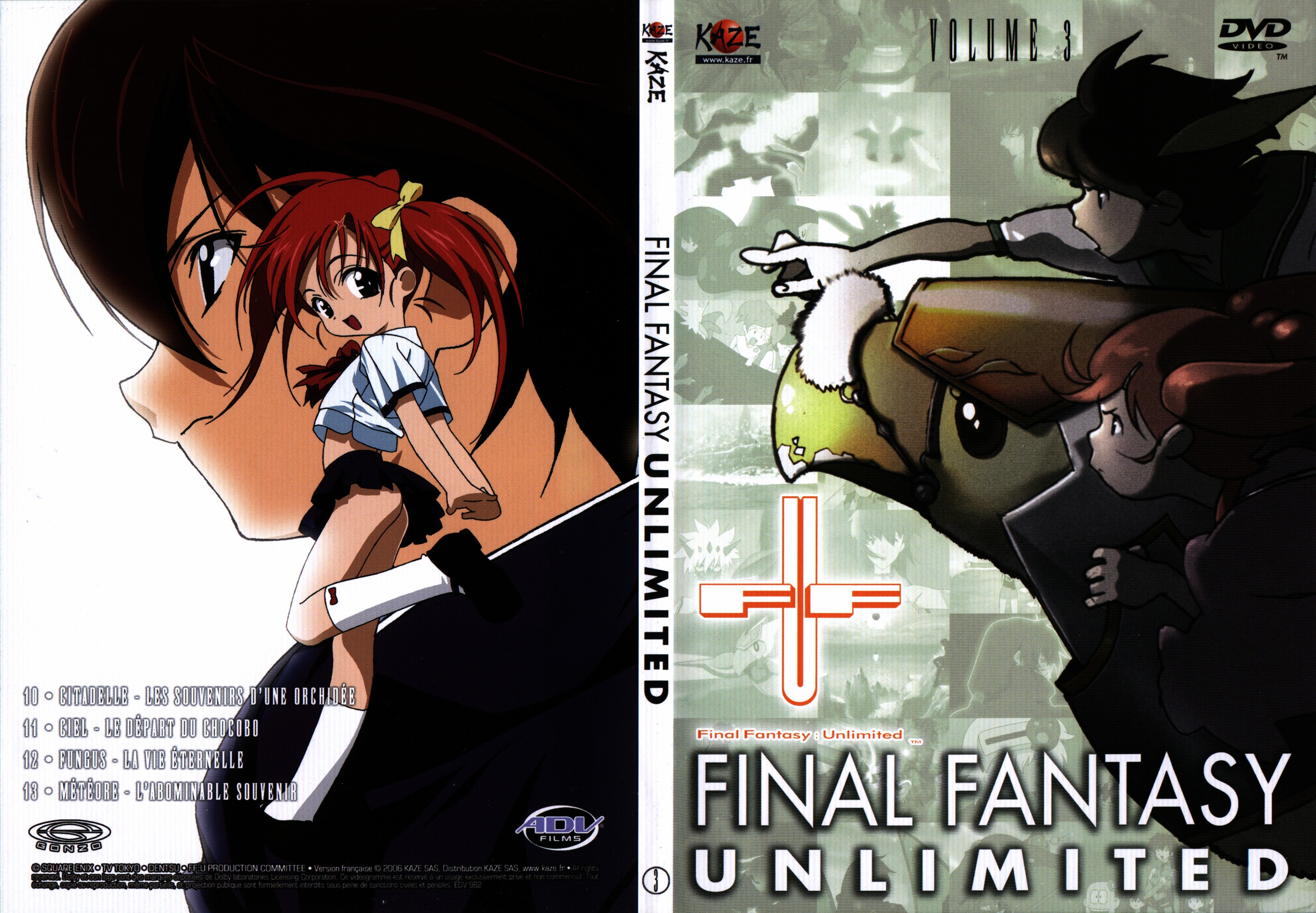 Jaquette DVD Final Fantasy unlimited vol 03