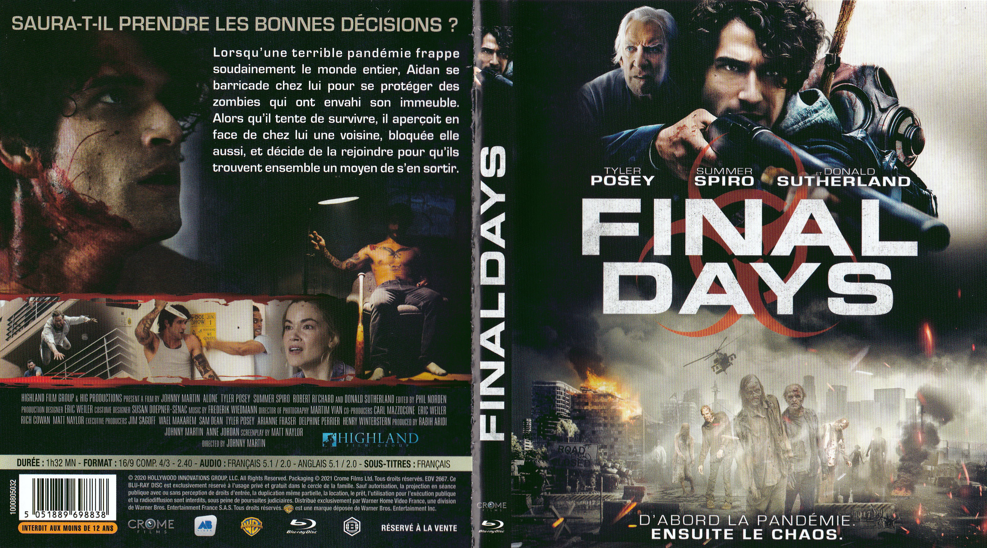 Jaquette DVD Final days (BLU-RAY)
