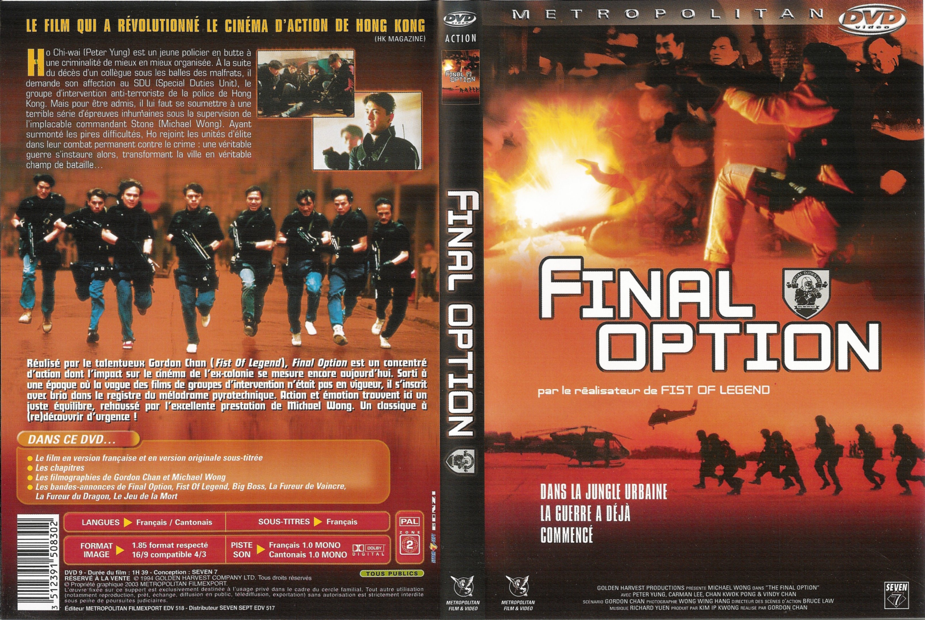 Jaquette DVD Final option