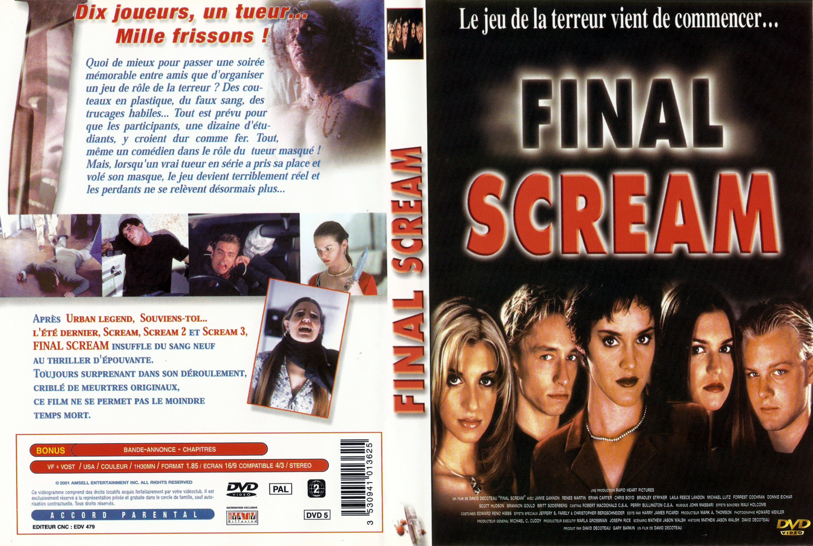 Jaquette DVD Final scream