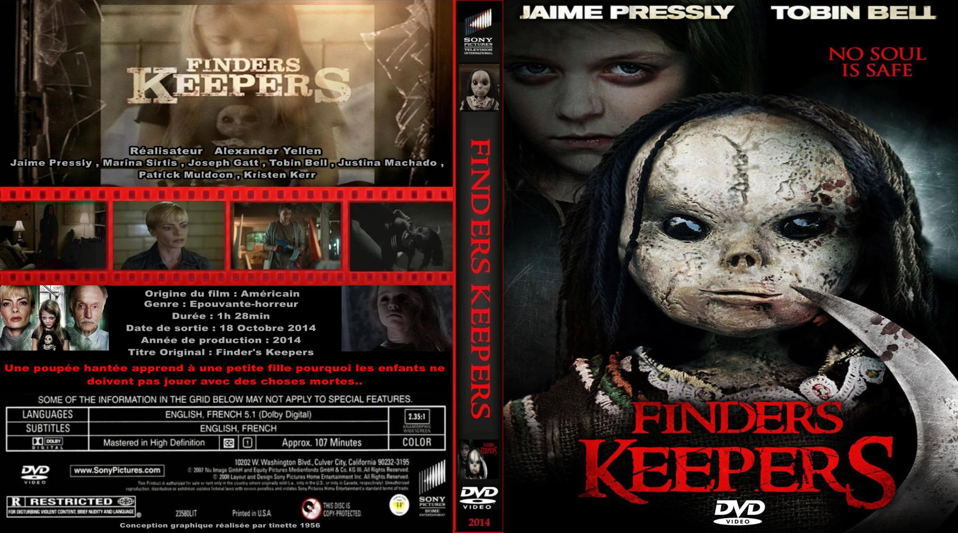 Jaquette DVD Finders keepers custom.