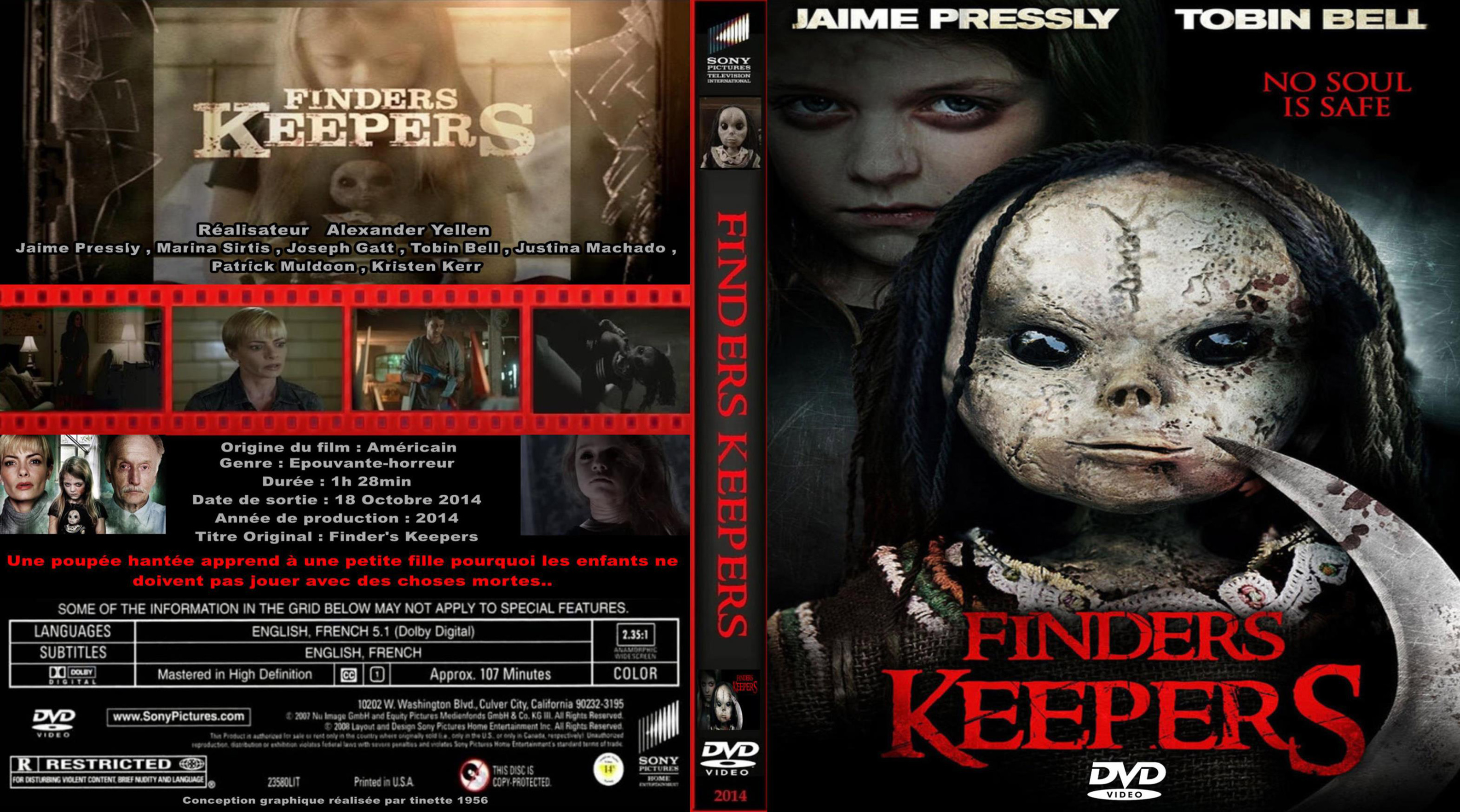 Jaquette DVD Finders keepers custom