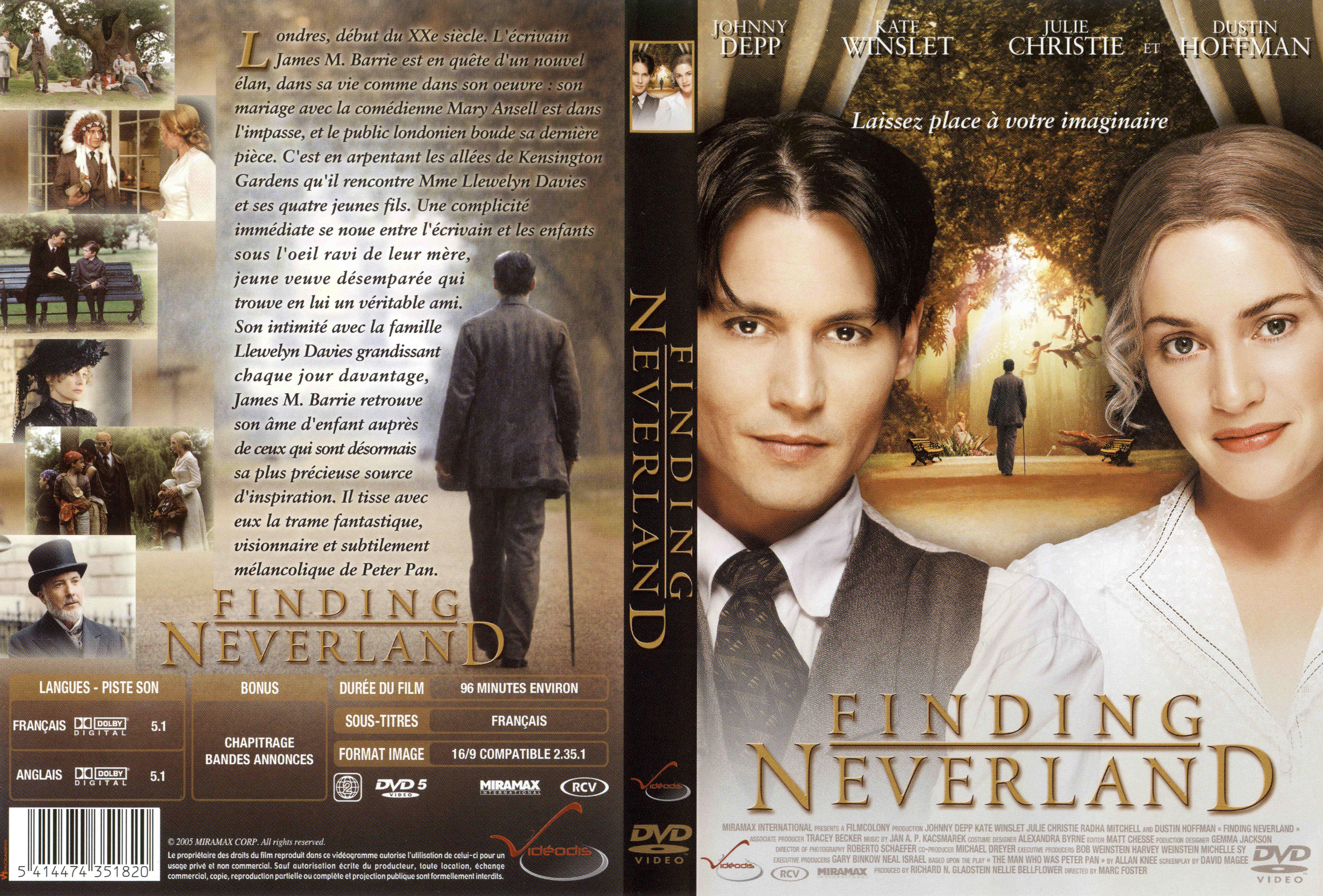 Jaquette DVD Finding neverland