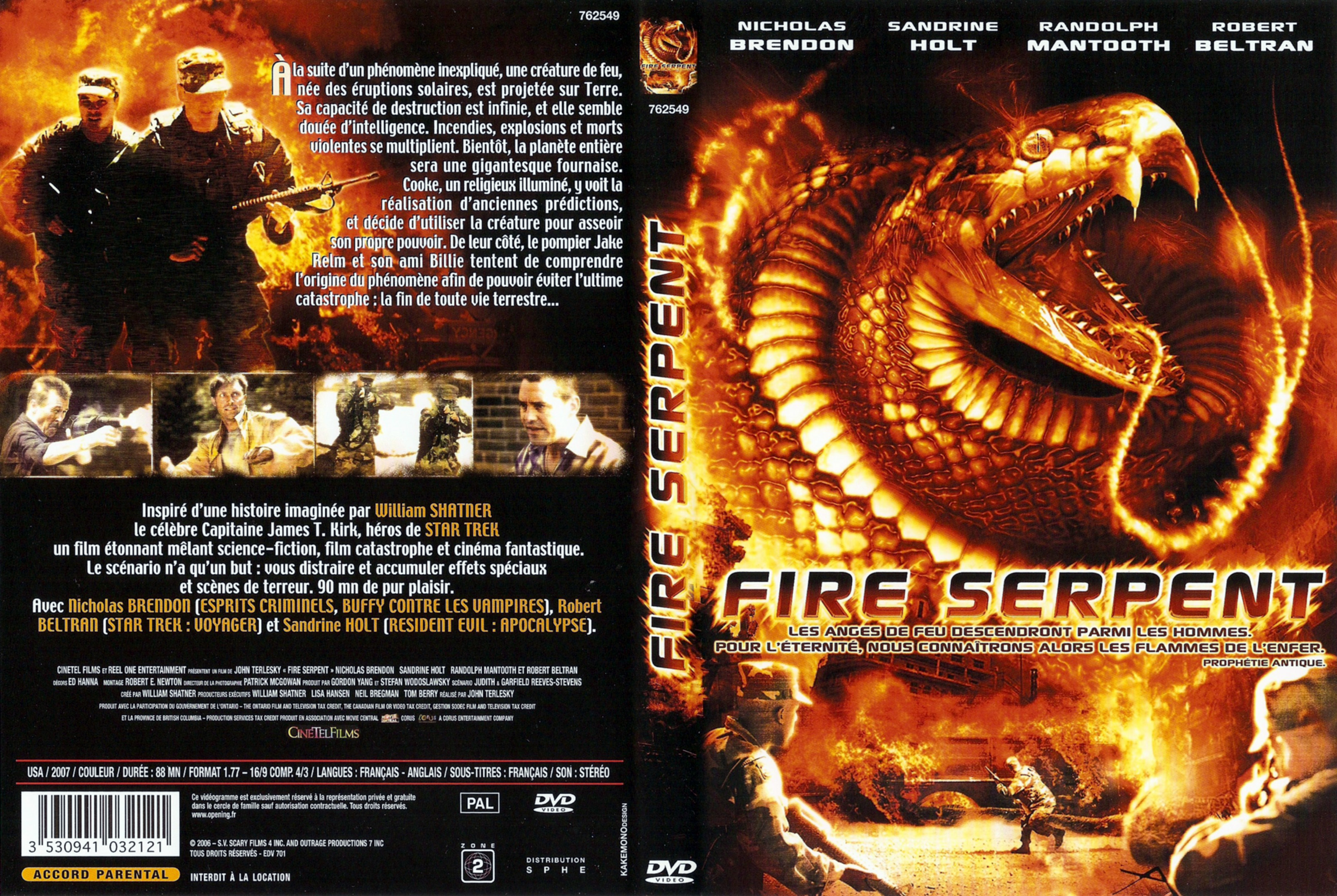 Jaquette DVD Fire Serpent