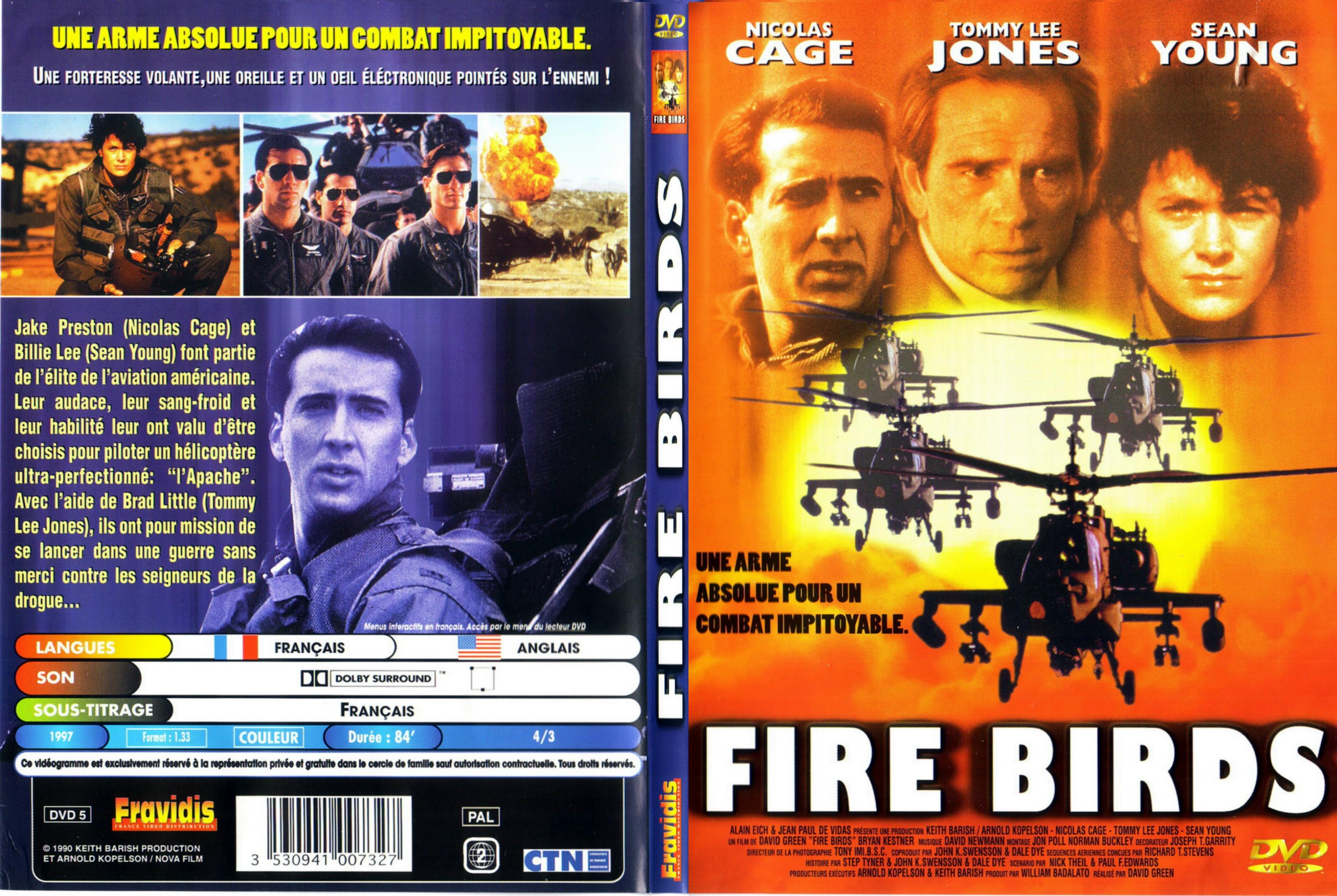 Jaquette DVD Fire birds - SLIM