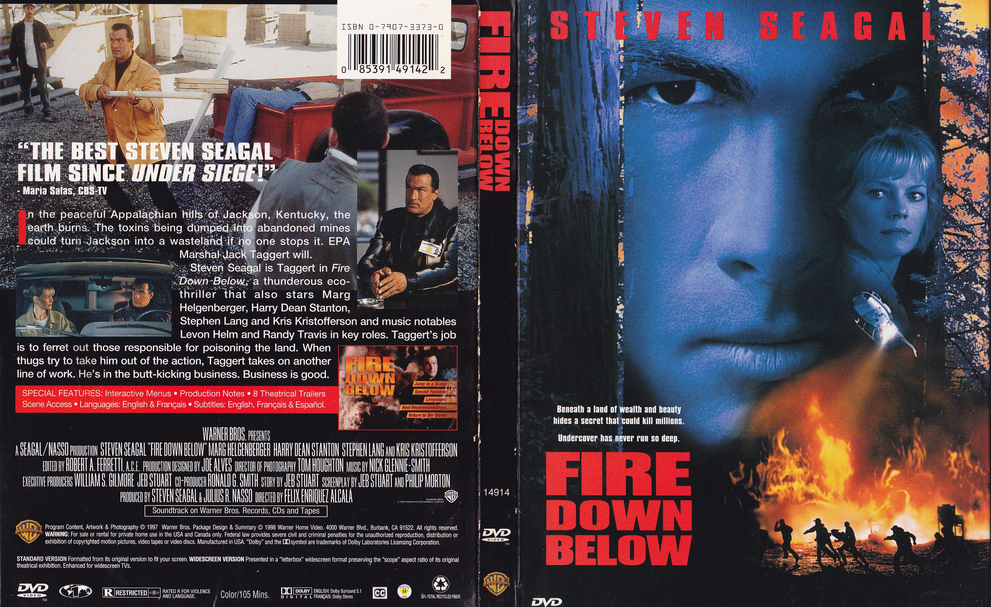 Jaquette DVD Fire down below - Feux sous terre (Canadienne)