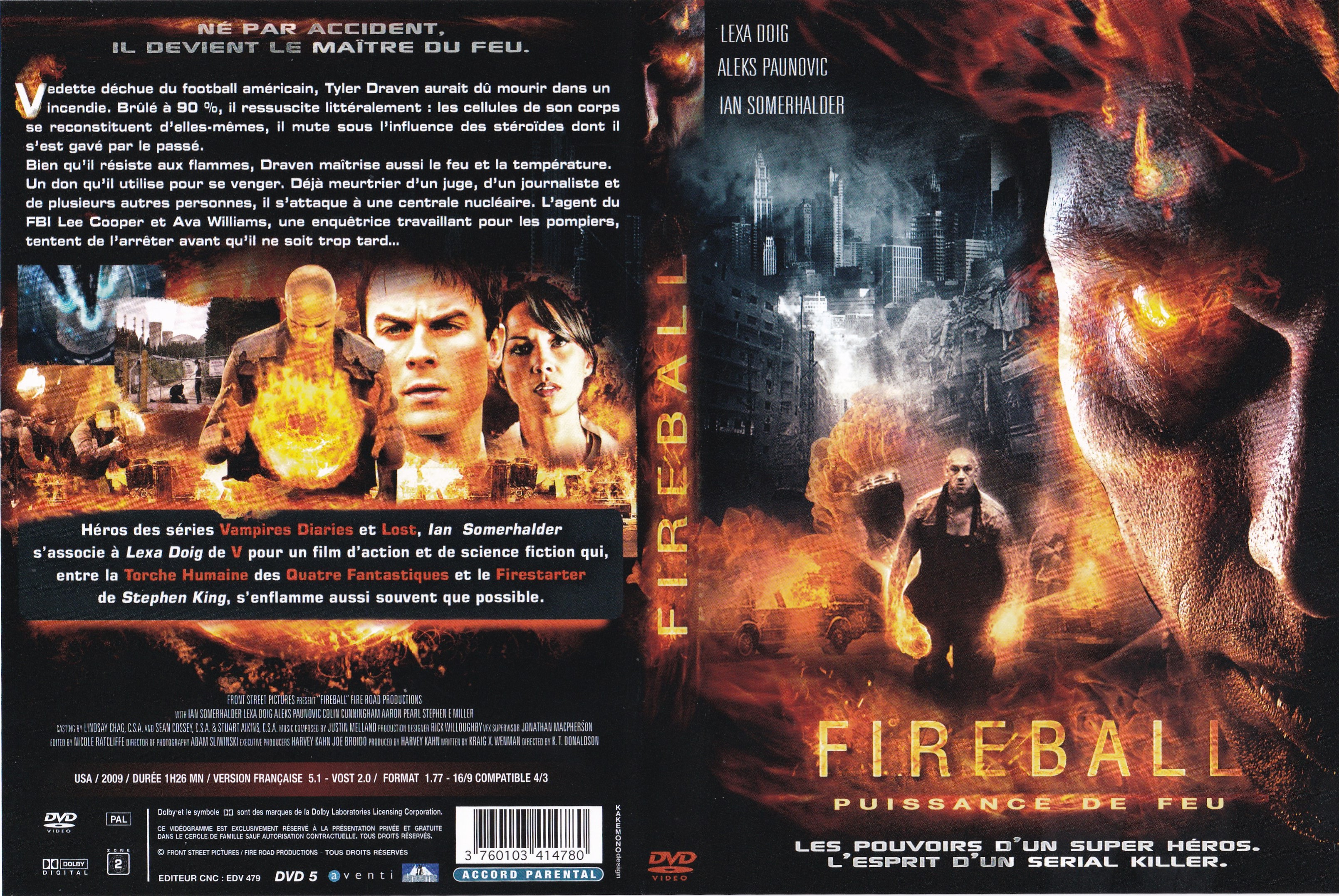 Jaquette DVD Fireball Puissance de Feu