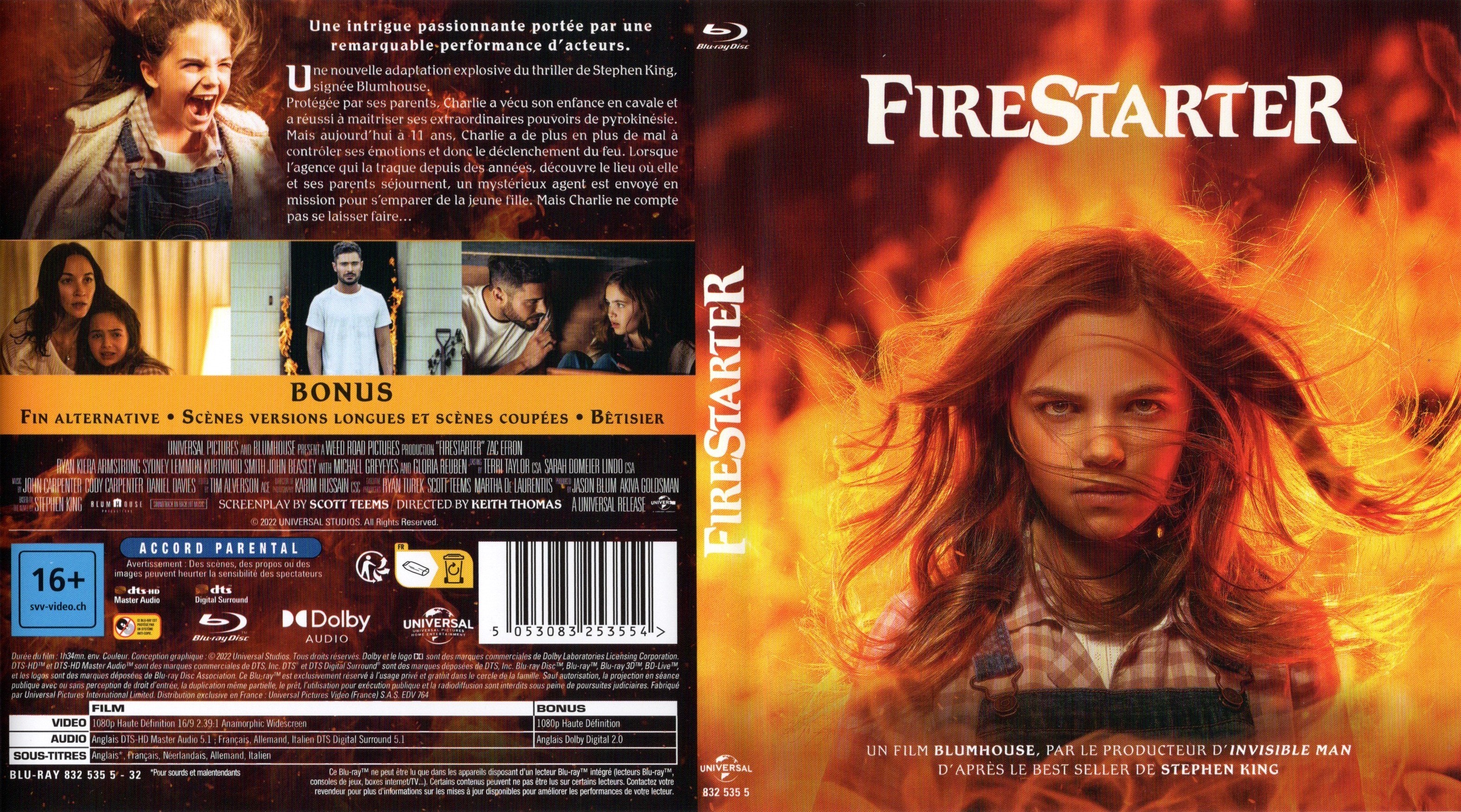 Jaquette DVD Firestarter 2022 (BLU-RAY)