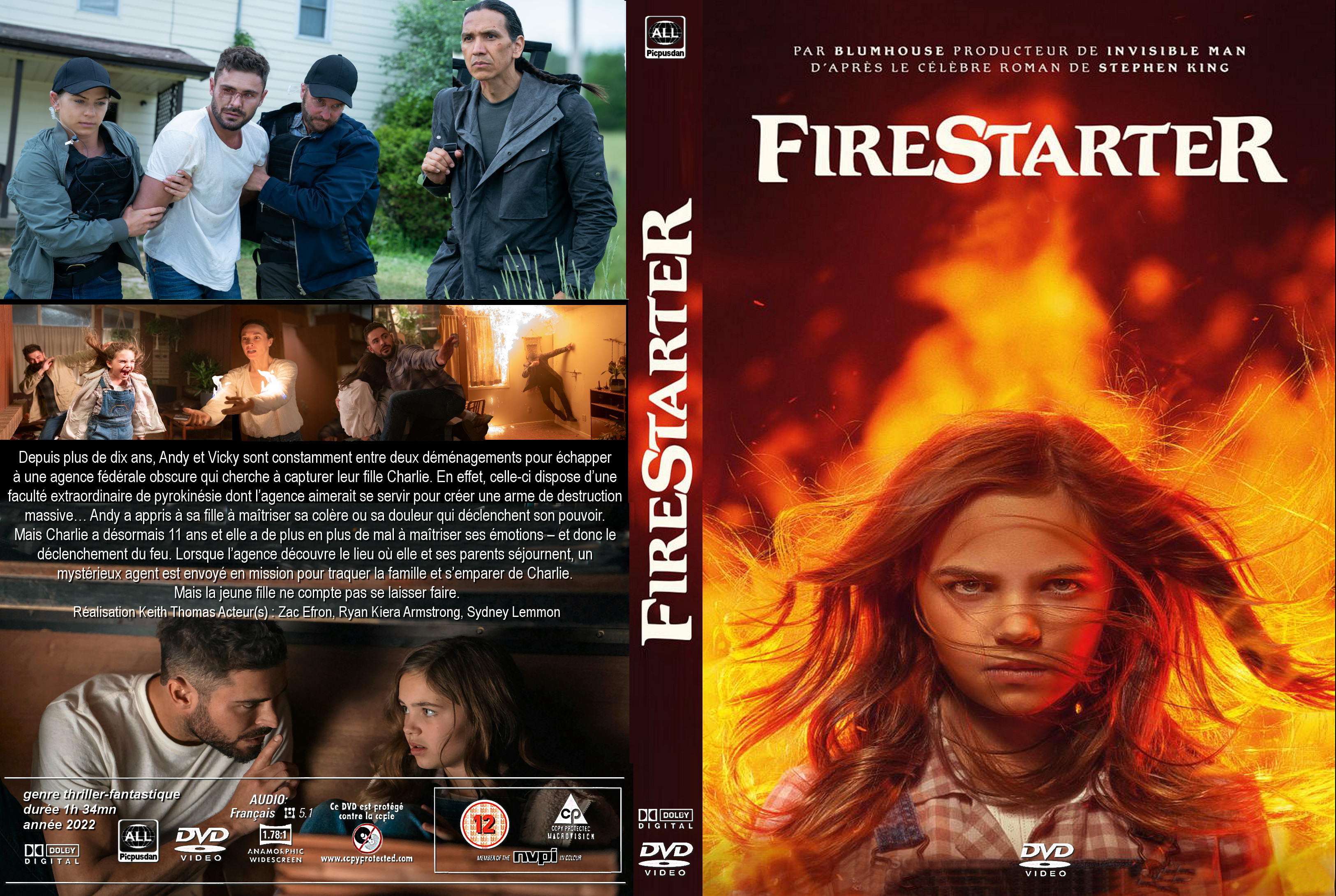 Jaquette DVD Firestarter (2022) custom