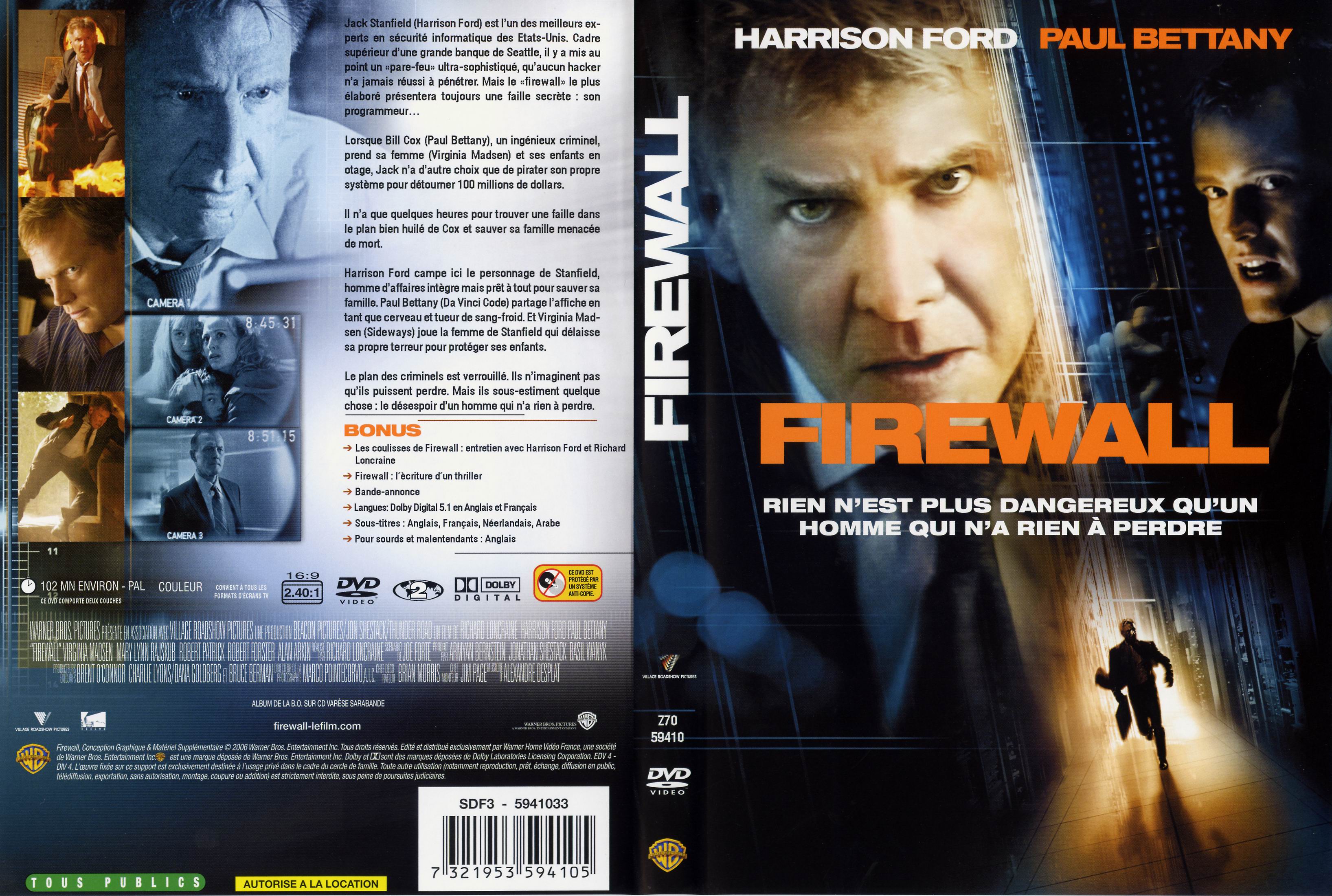 Jaquette DVD Firewall