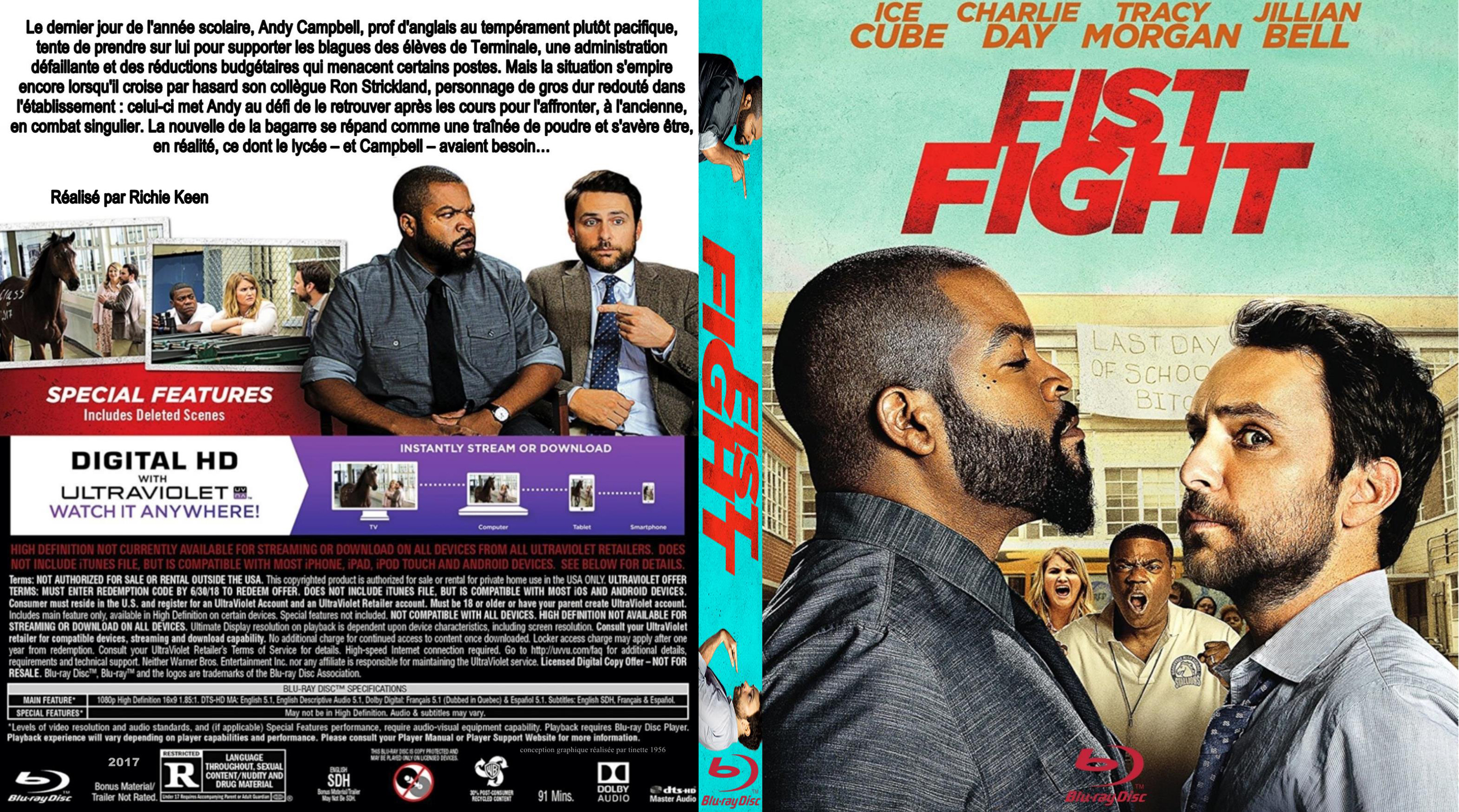 Jaquette DVD Fist fight custom (BLU-RAY)