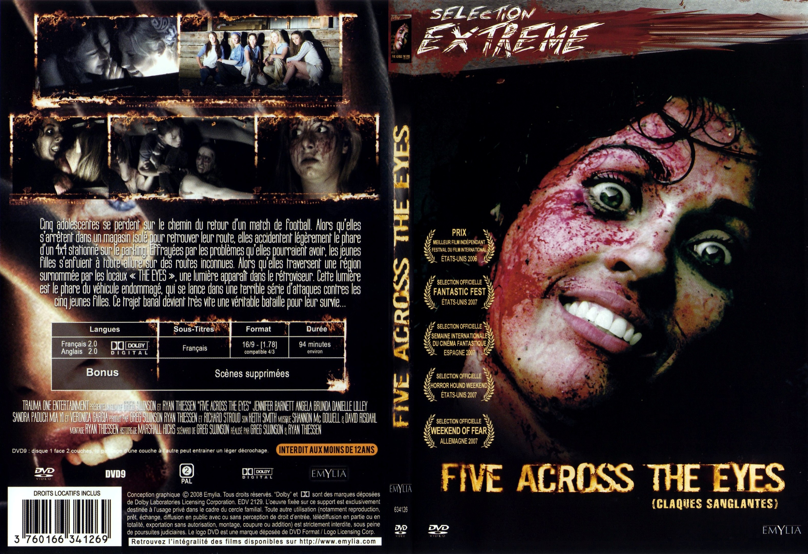 Jaquette DVD Five across the eyes - SLIM