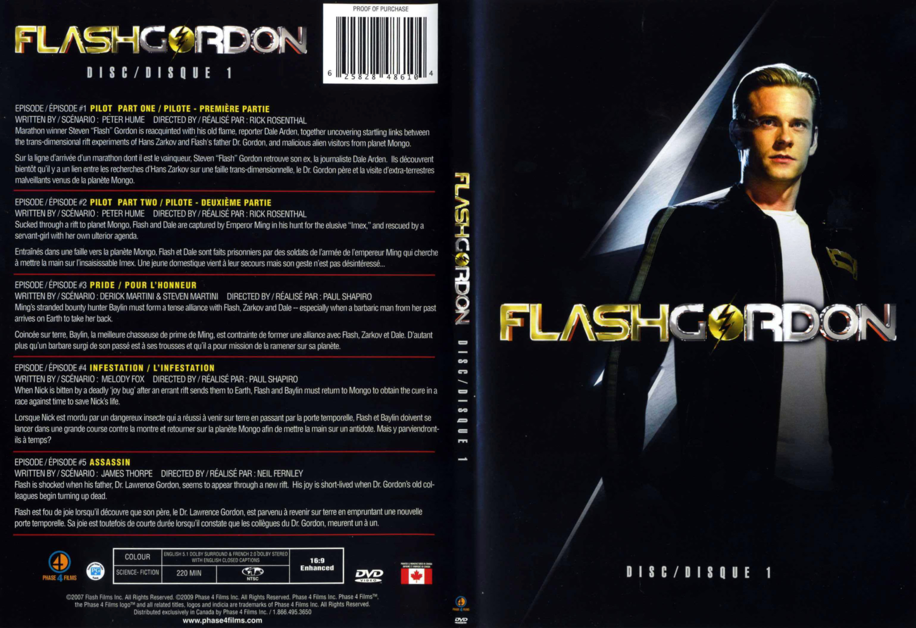 Jaquette DVD Flash Gordon Saison 1 DVD 1